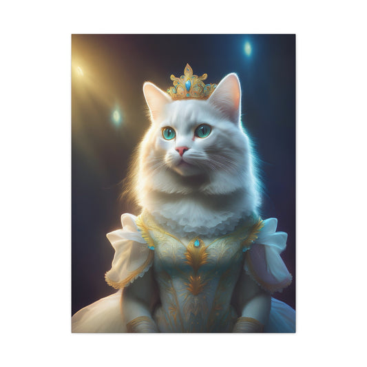 Meowgical Fairy Purrincess Canvas Art | Stretched Matte Wall Decor 004