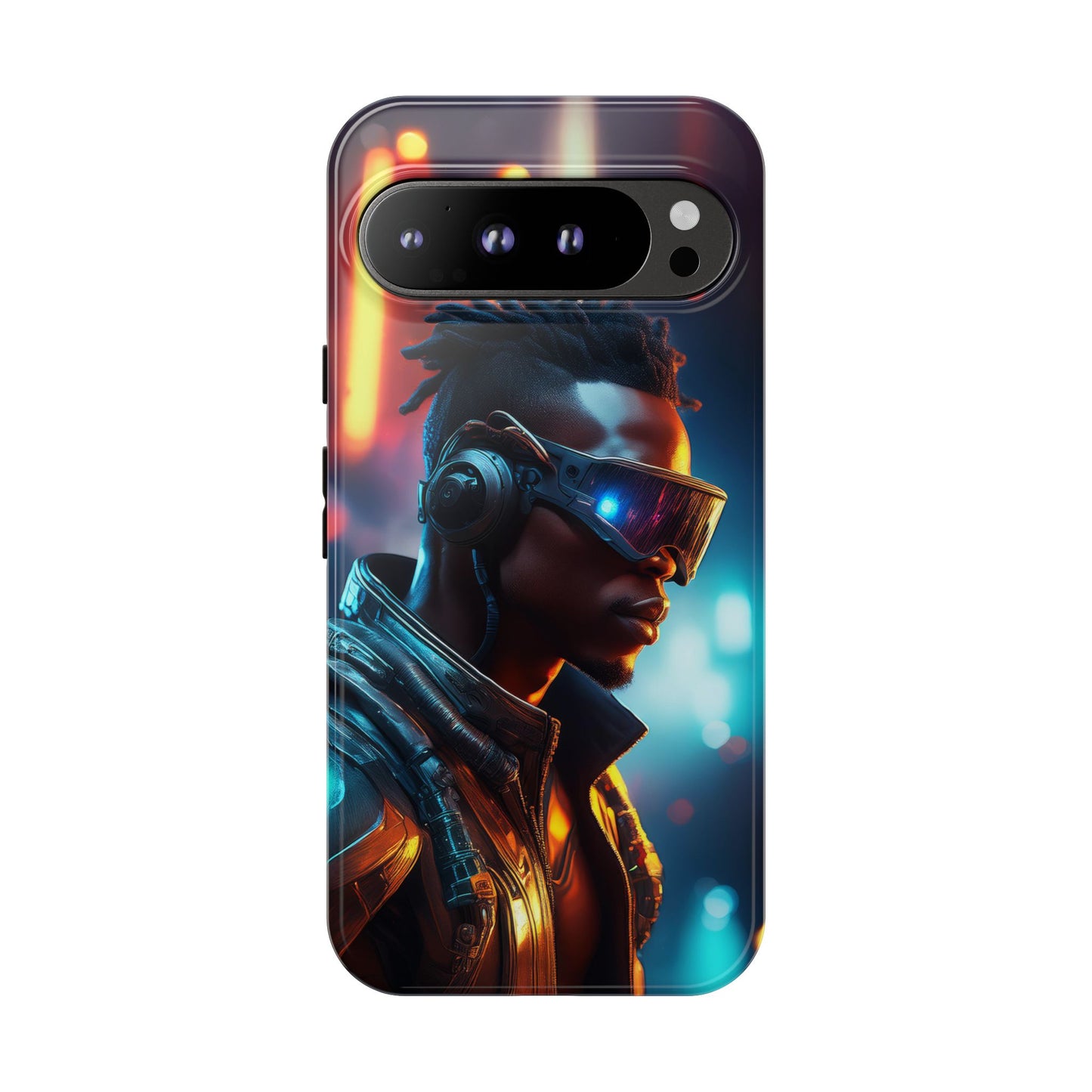 Futuristic Cyberpunk Male Cell Phone Case 016