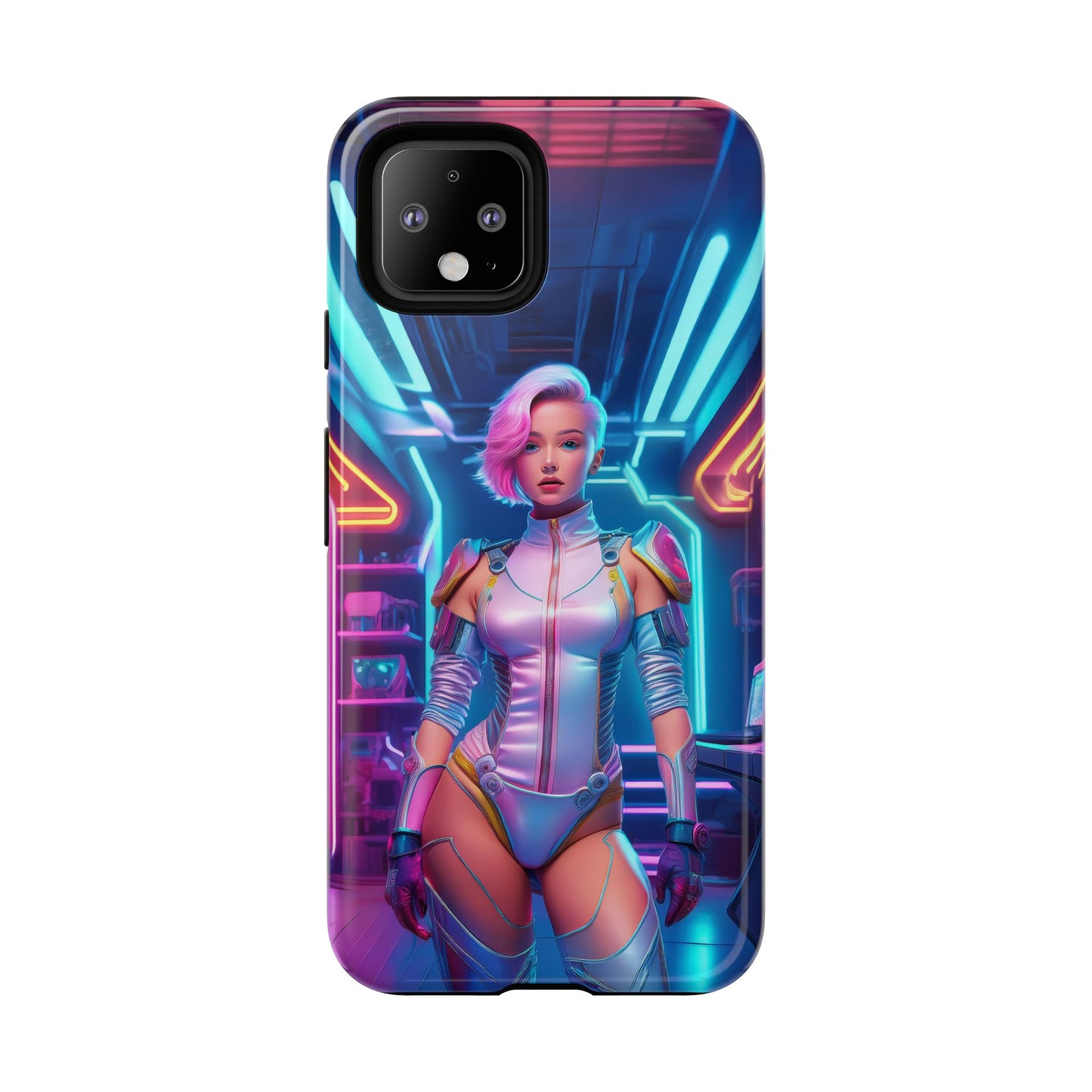 Futuristic Cyberpunk Female Cell Phone Case 002