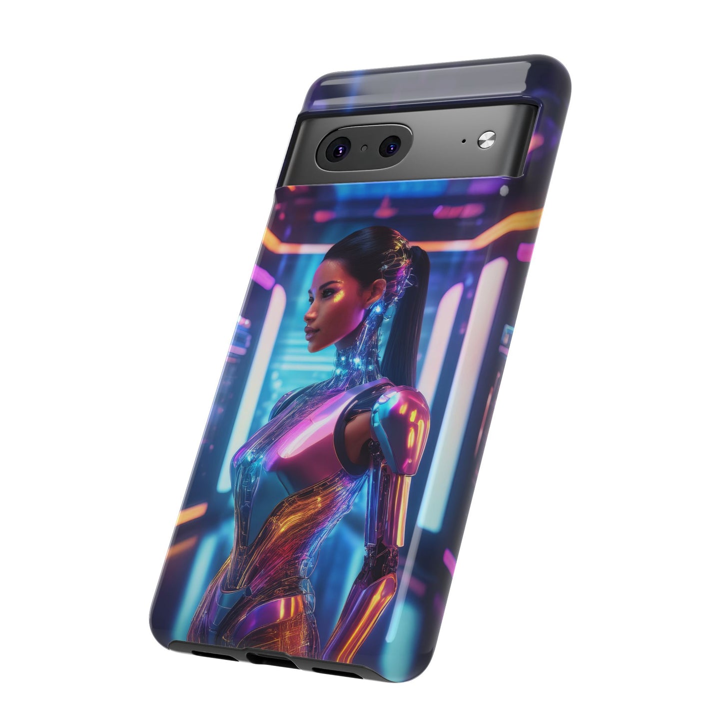 Futuristic Human Android Hybrid Cell Phone Case 016