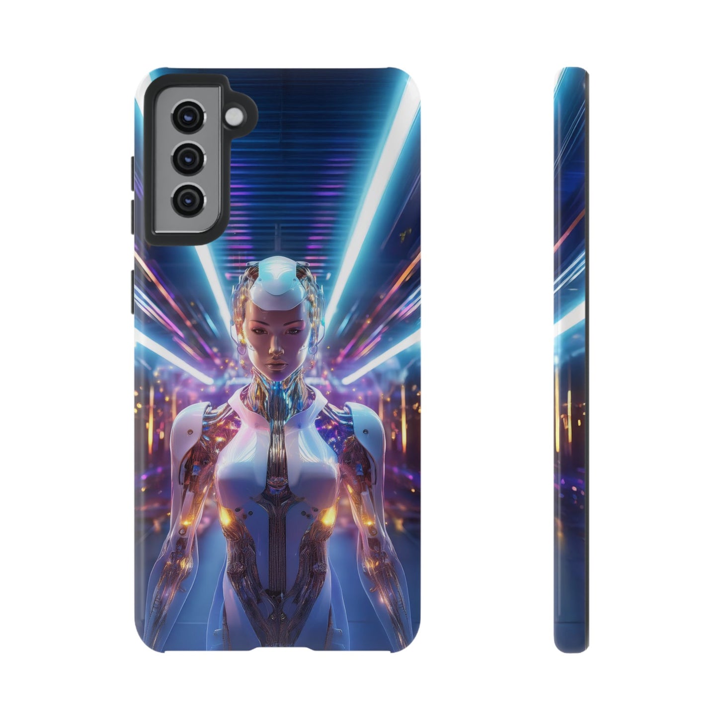 Futuristic Human Android Hybrid Cell Phone Case 007