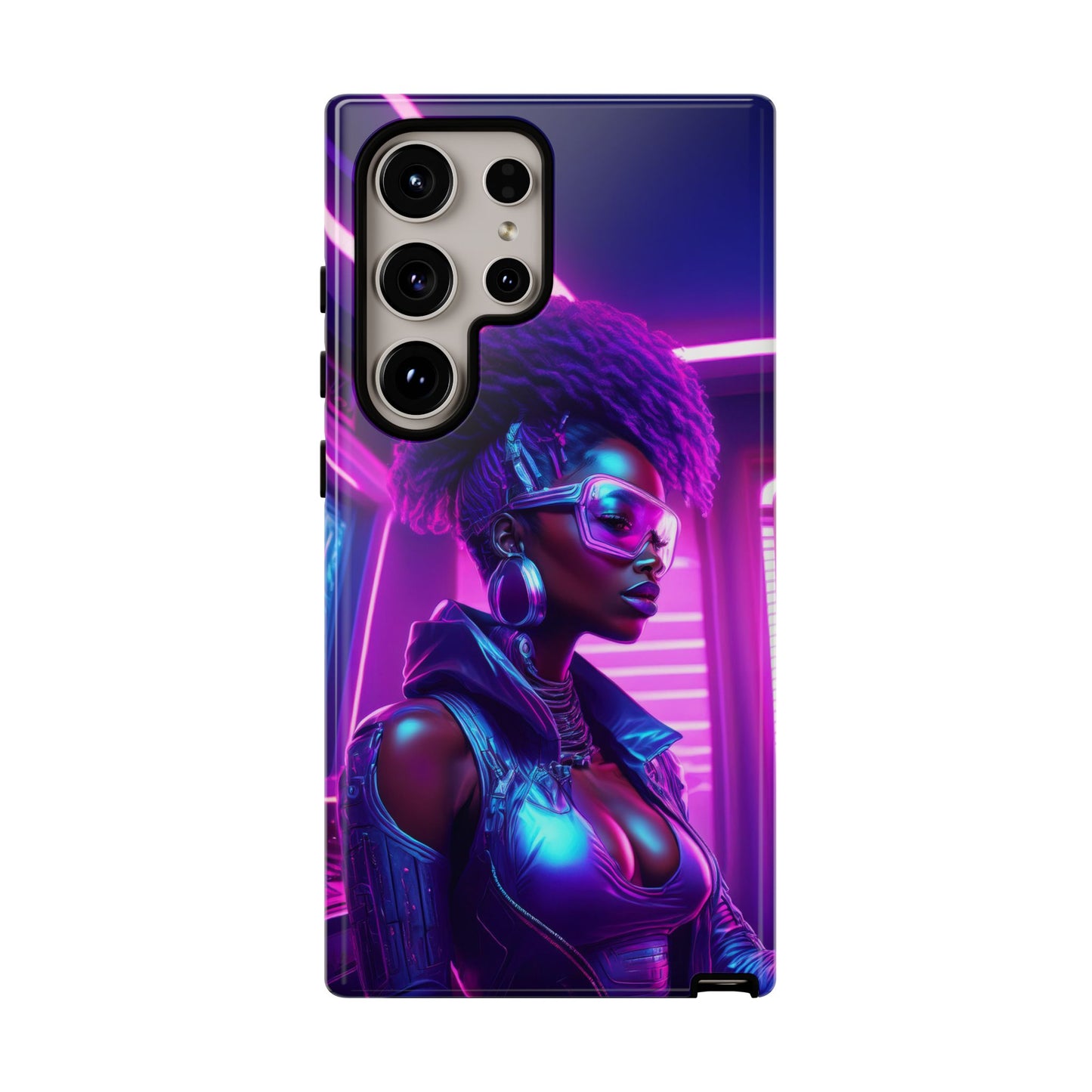 Futuristic Cyberpunk Female Cell Phone Case 004