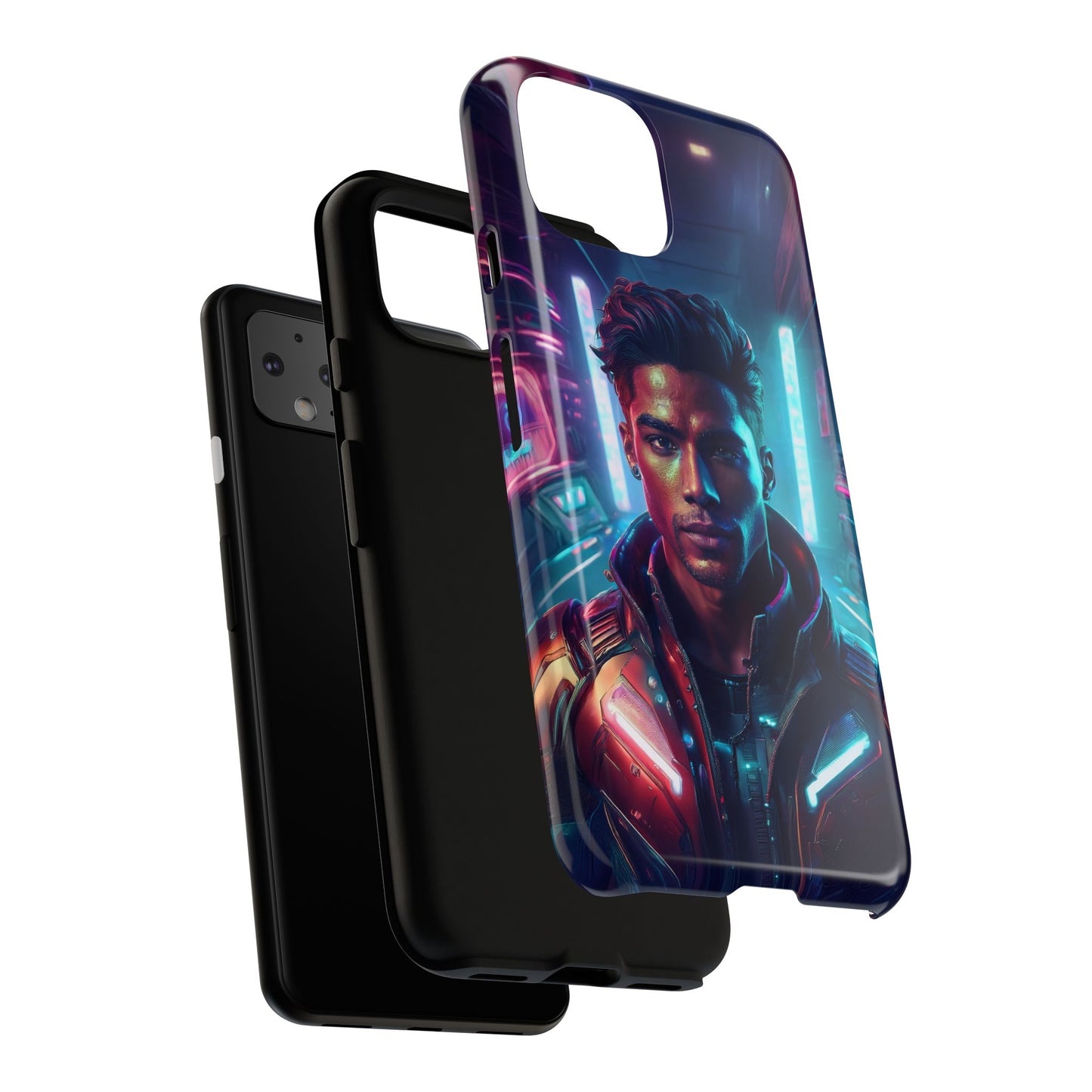 Futuristic Cyberpunk Male Cell Phone Case 007