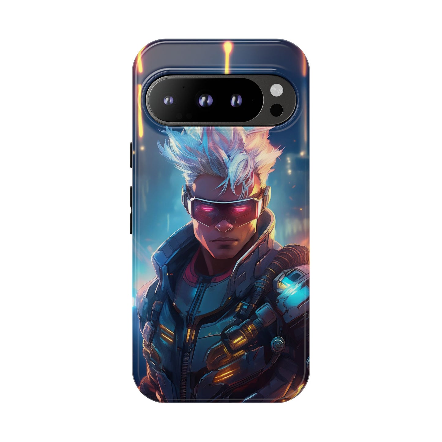 Futuristic Cyberpunk Male Cell Phone Case 018