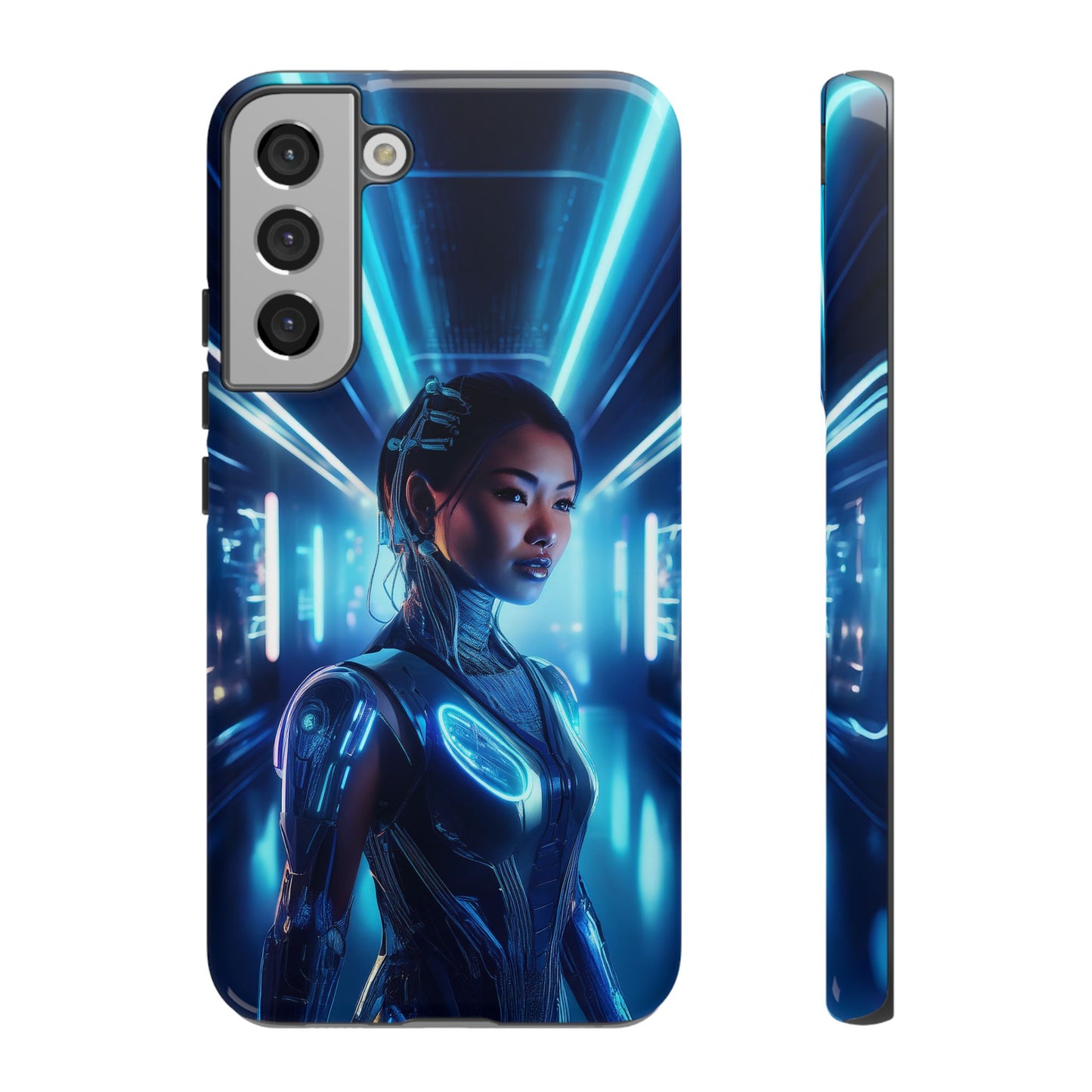 Futuristic Human Android Hybrid Cell Phone Case 004