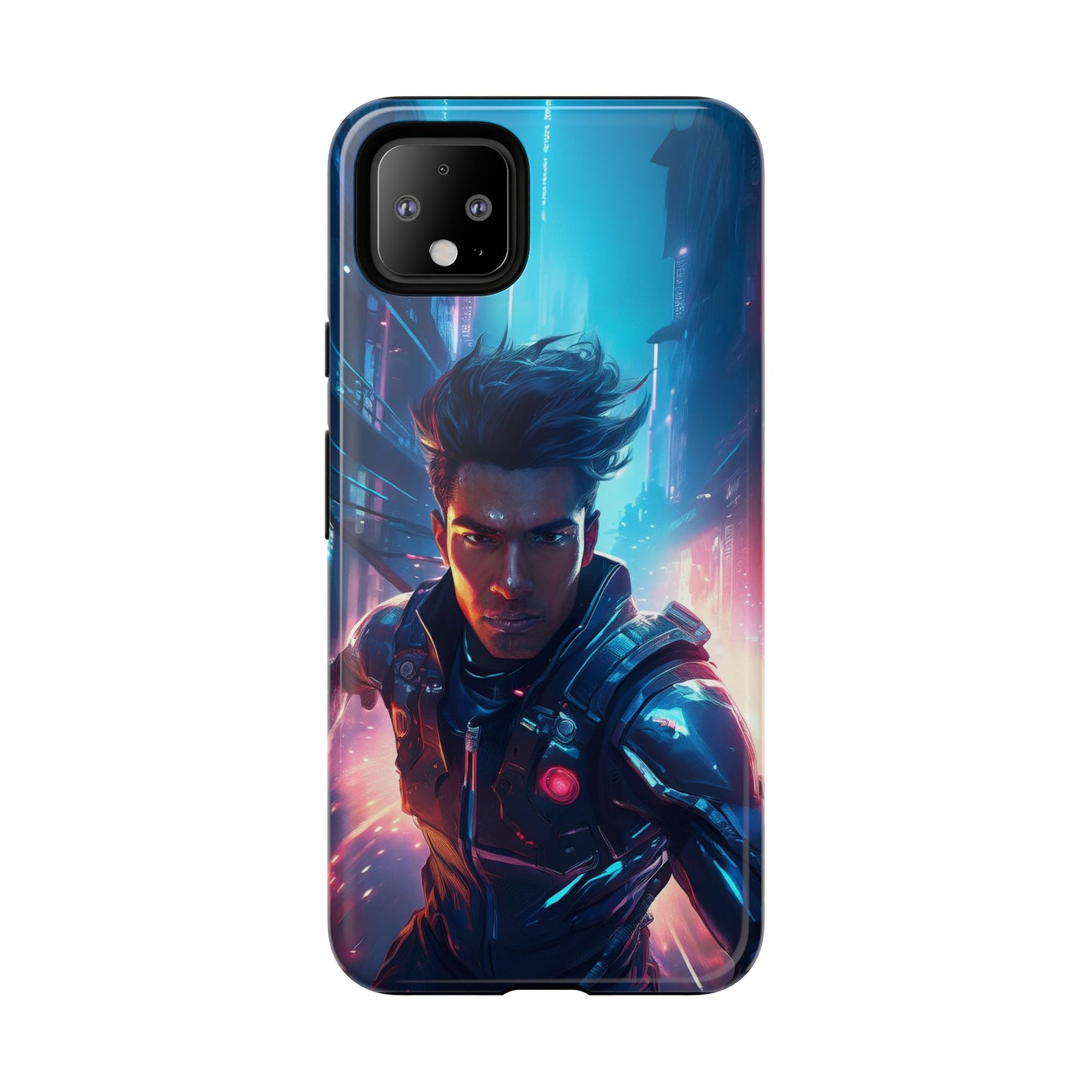 Futuristic Cyberpunk Male Cell Phone Case 017