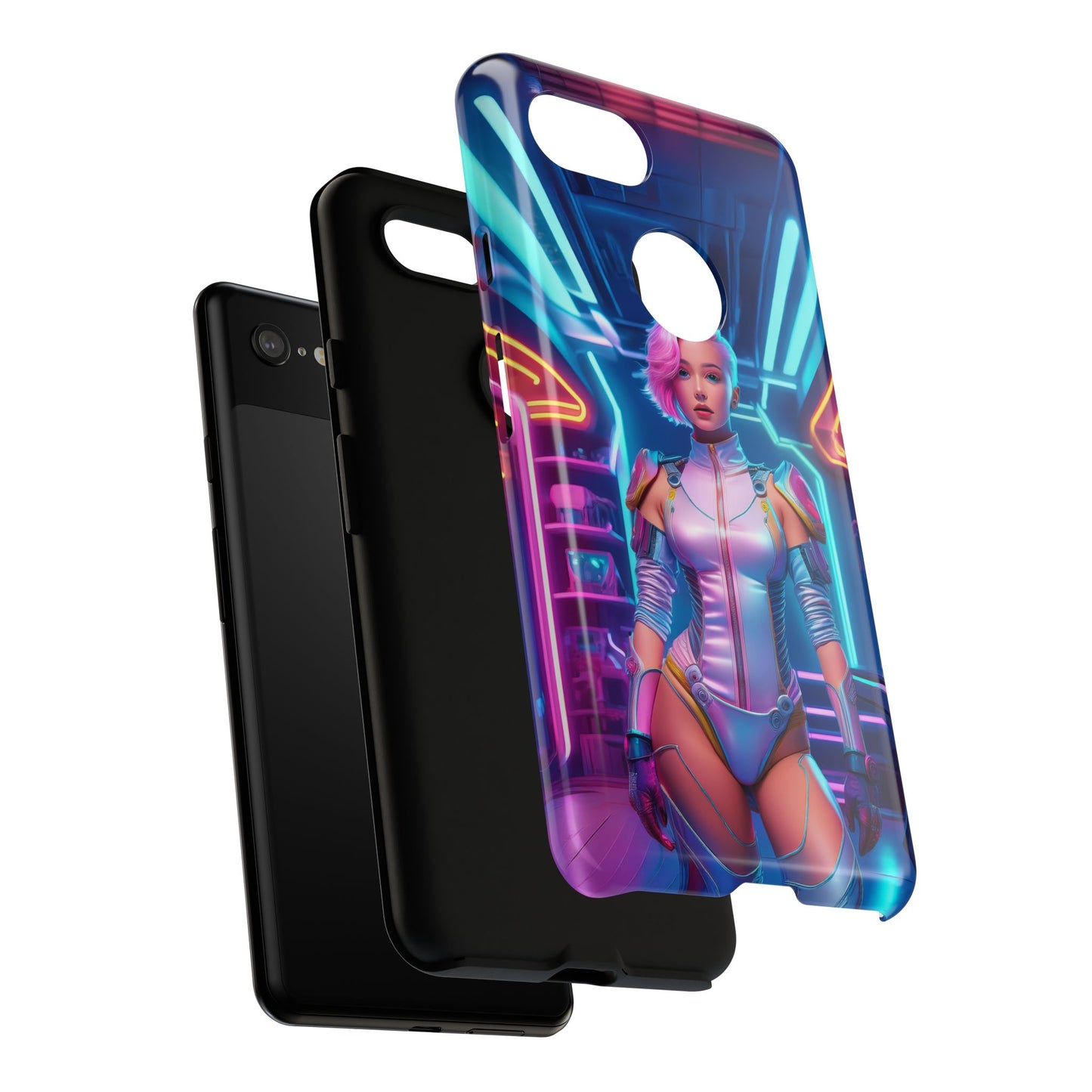 Futuristic Cyberpunk Female Cell Phone Case 002