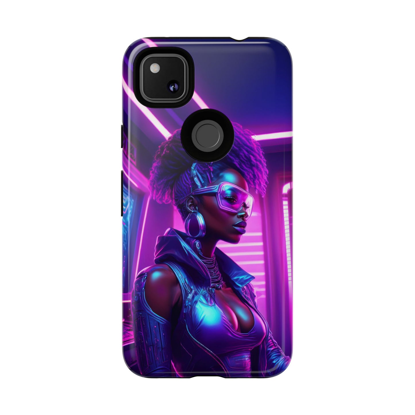 Futuristic Cyberpunk Female Cell Phone Case 004