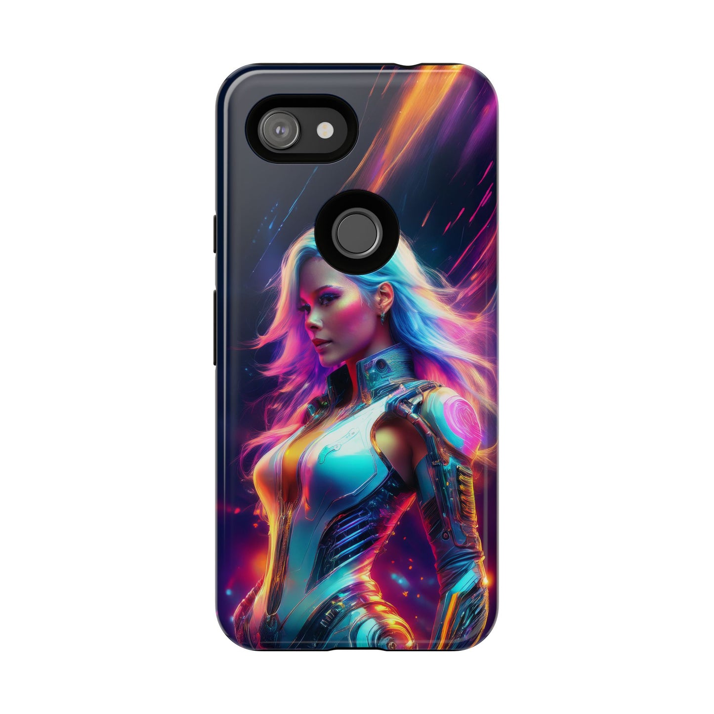 Futuristic Cyberpunk Female Cell Phone Case 012