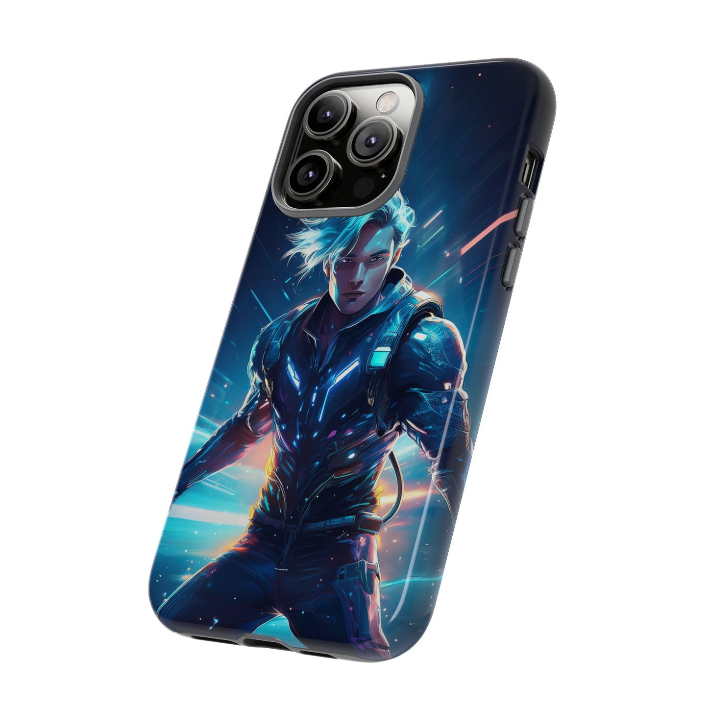 Futuristic Cyberpunk Male Cell Phone Case 024