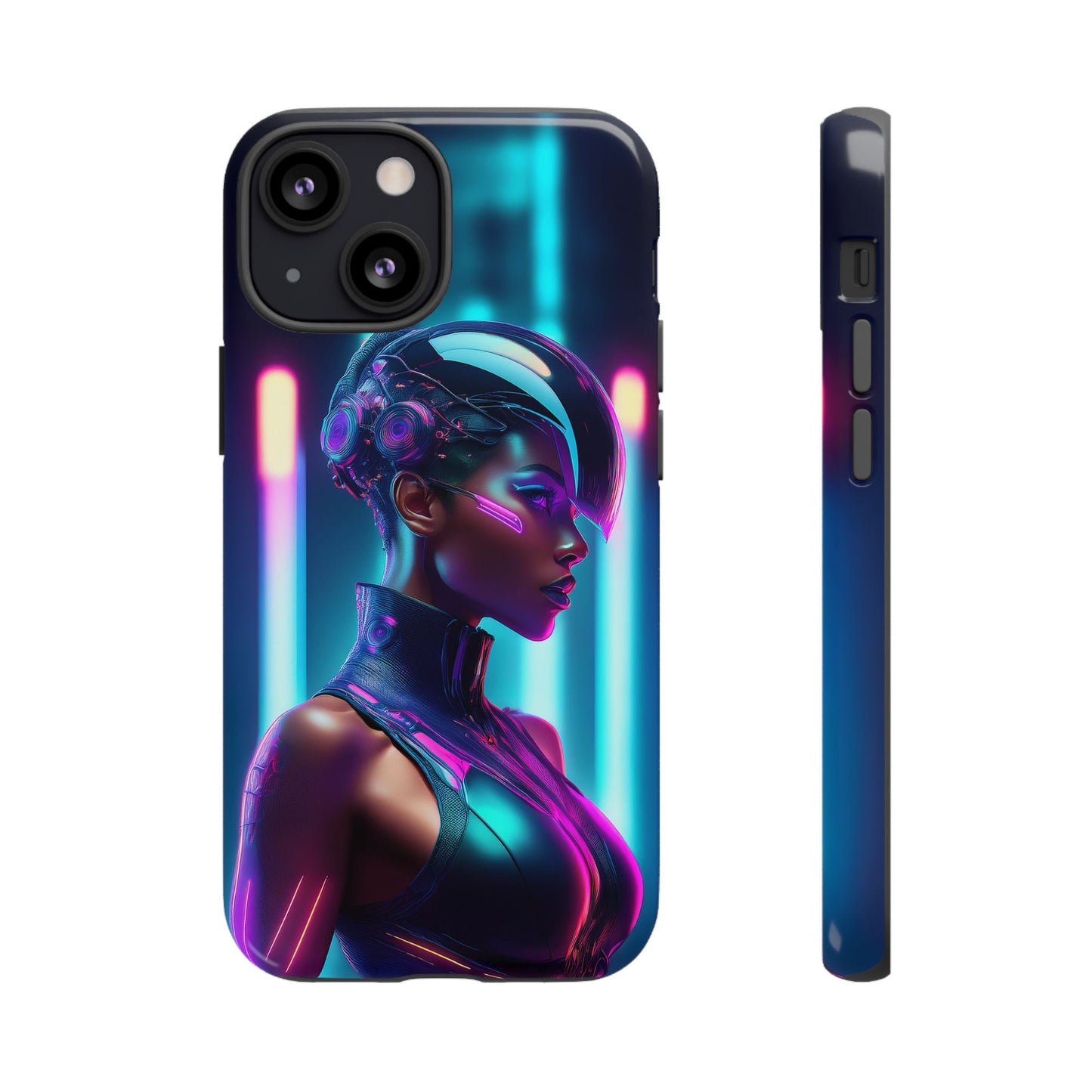 Futuristic Cyberpunk Female Cell Phone Case 021