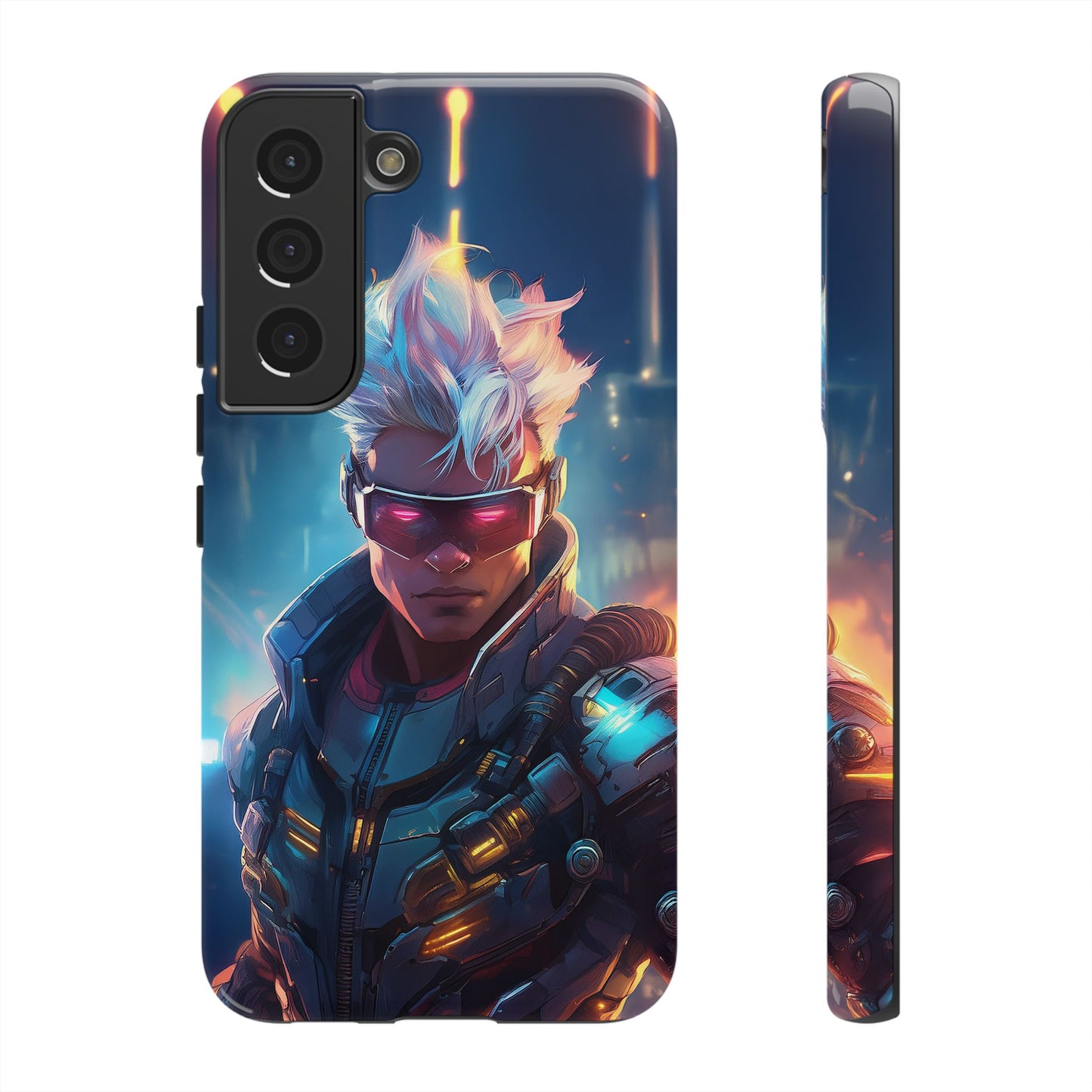 Futuristic Cyberpunk Male Cell Phone Case 018