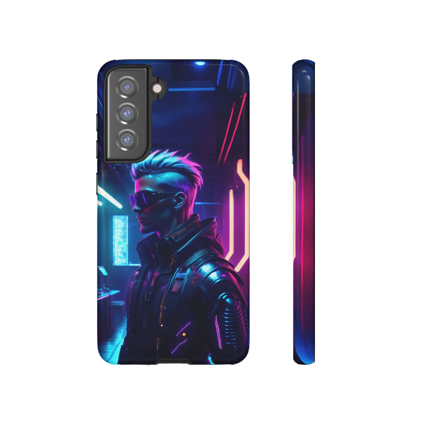 Futuristic Cyberpunk Male Cell Phone Case 002