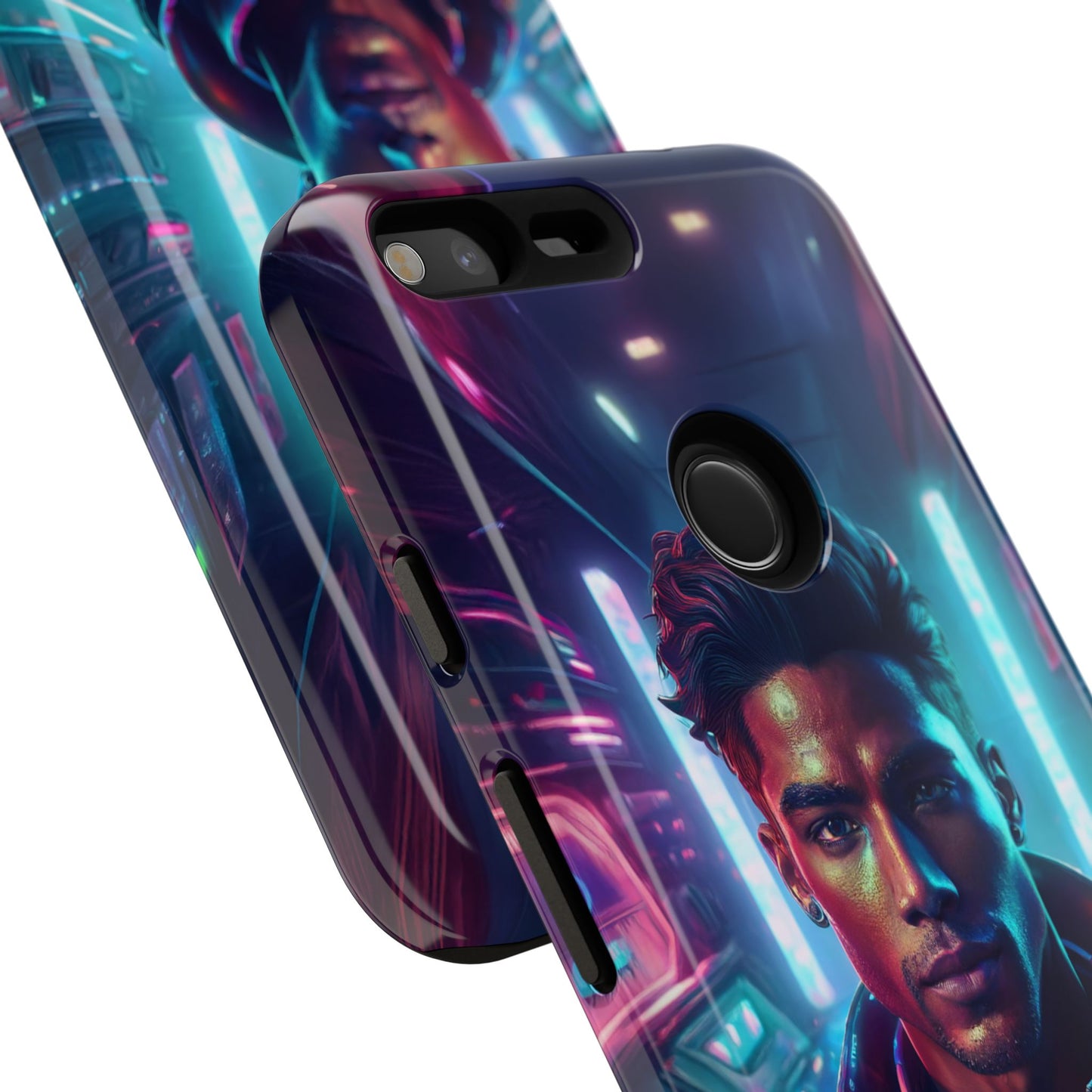 Futuristic Cyberpunk Male Cell Phone Case 007