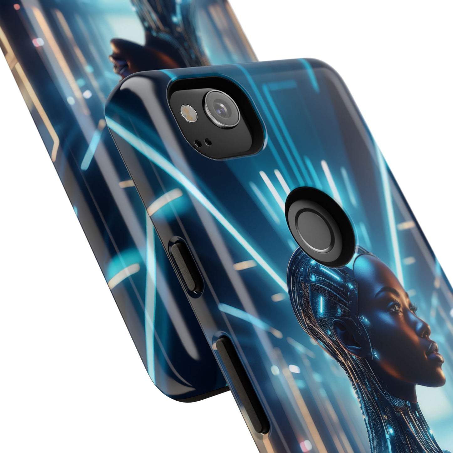 Futuristic Human Android Hybrid Cell Phone Case 003