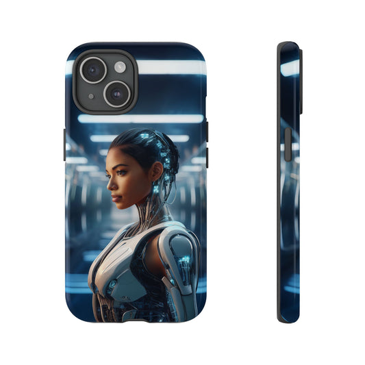 Futuristic Human Android Hybrid Cell Phone Case 002