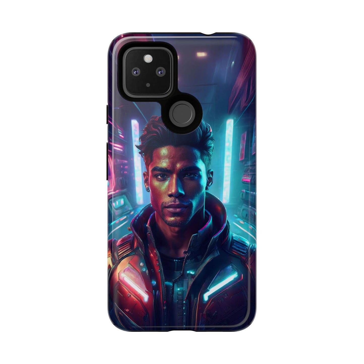 Futuristic Cyberpunk Male Cell Phone Case 007