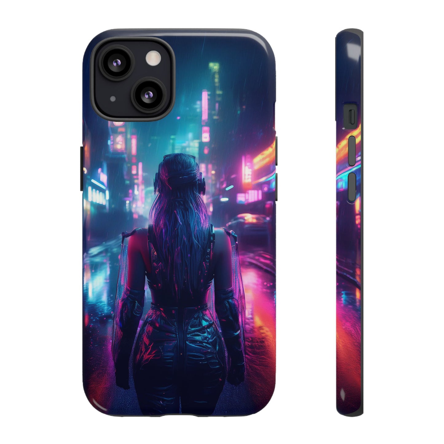 Futuristic Cyberpunk Female Cell Phone Case 032