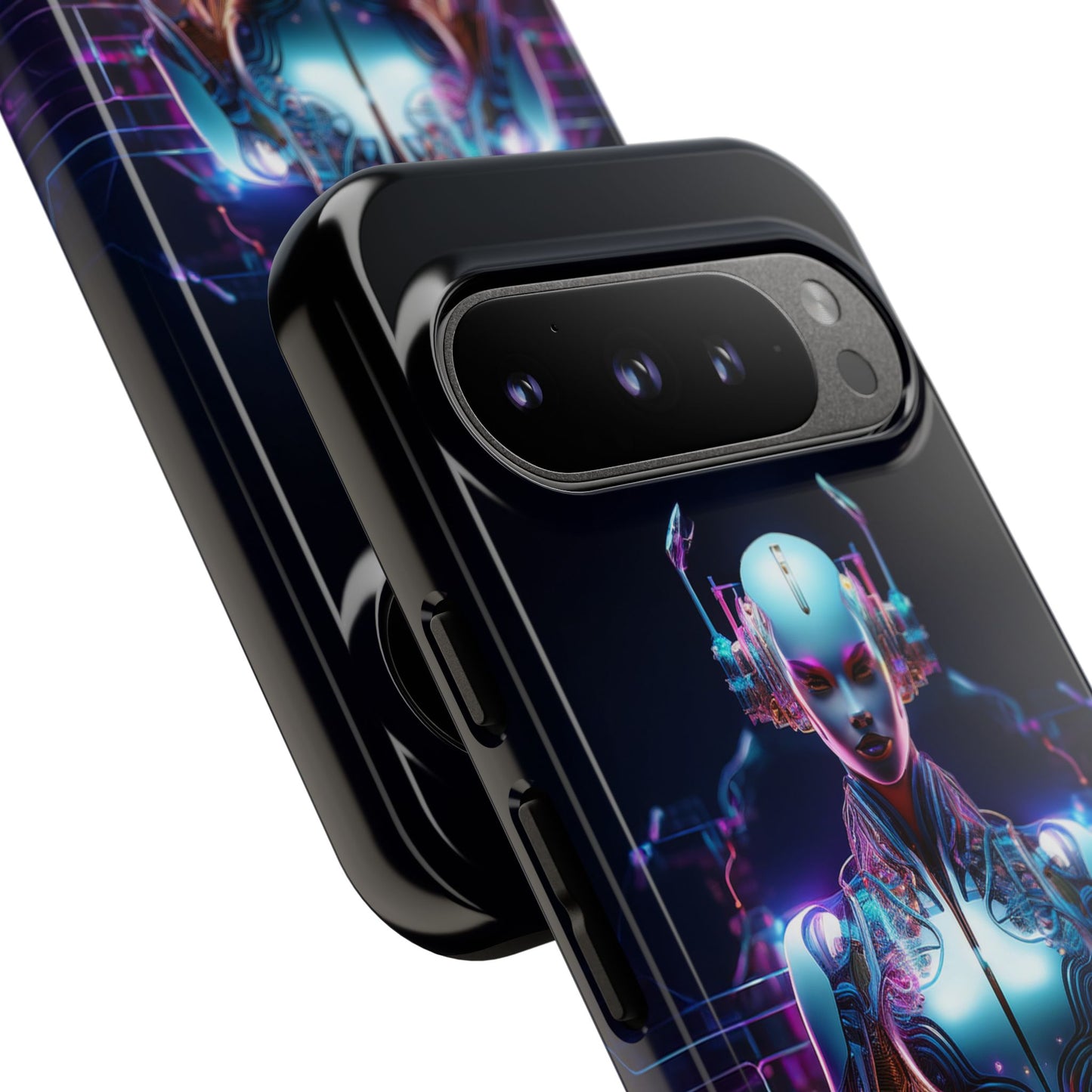 Futuristic Human Android Hybrid Cell Phone Case 001