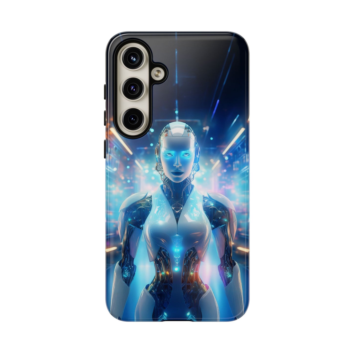 Futuristic Human Android Hybrid Cell Phone Case 012