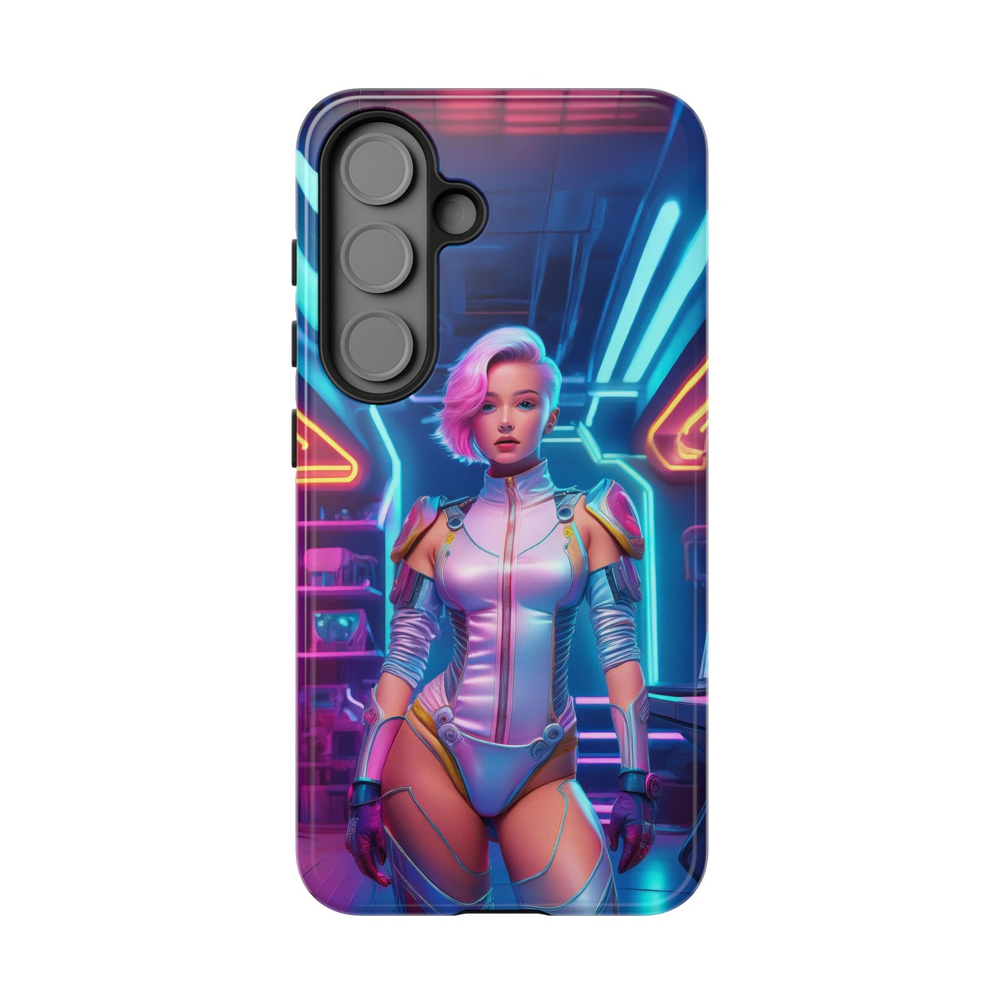 Futuristic Cyberpunk Female Cell Phone Case 002