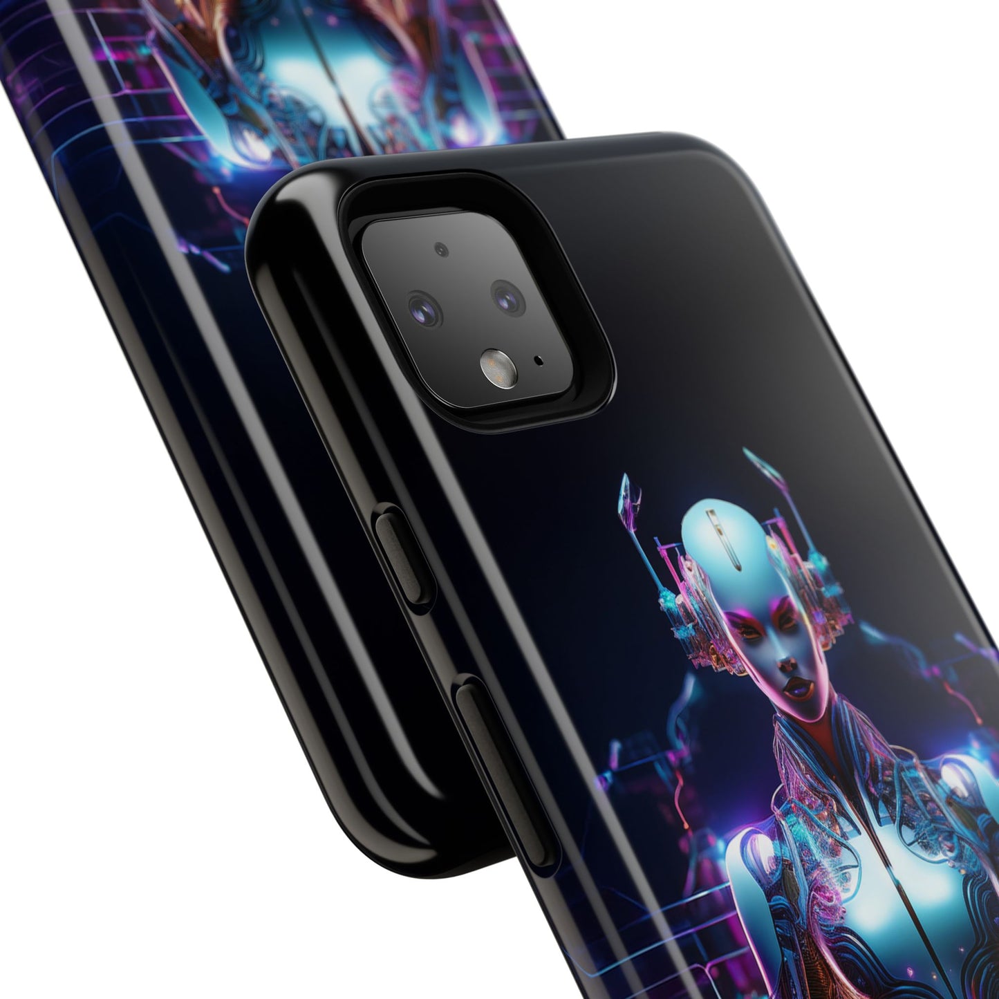 Futuristic Human Android Hybrid Cell Phone Case 001