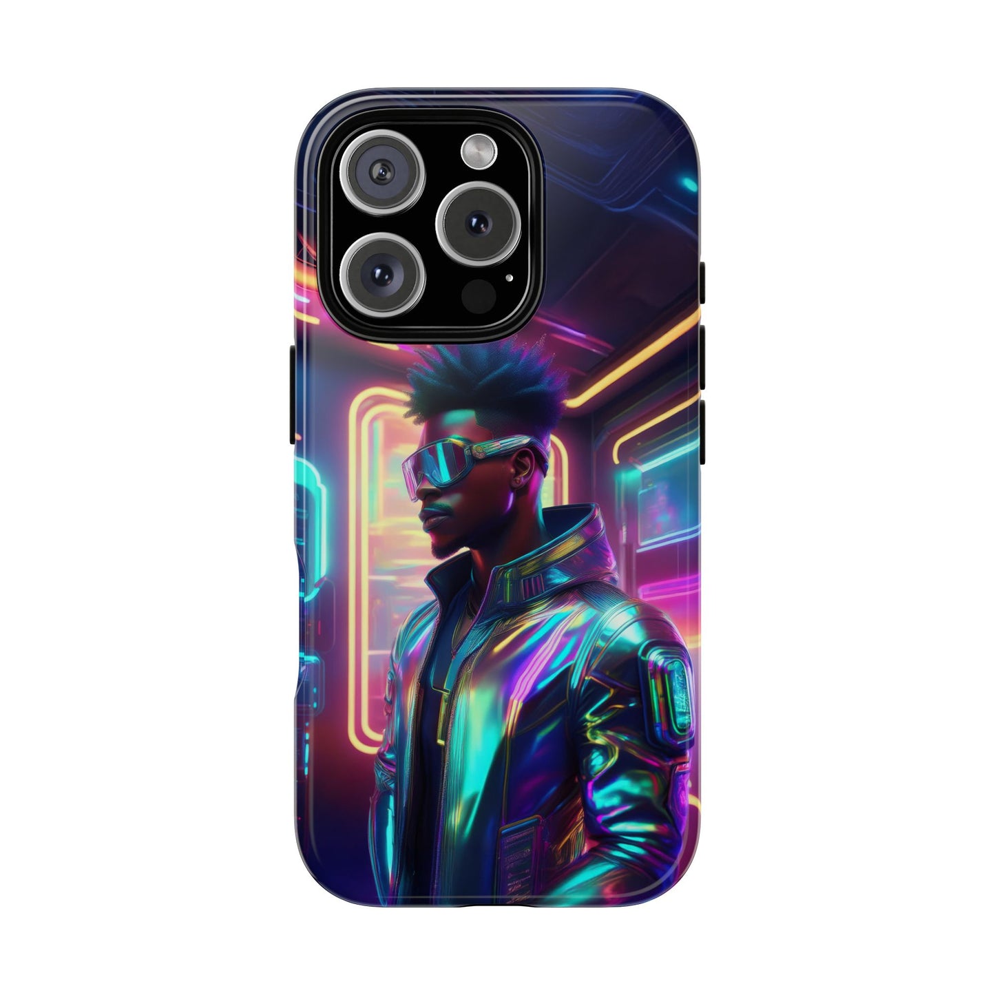 Futuristic Cyberpunk Male Cell Phone Case 004