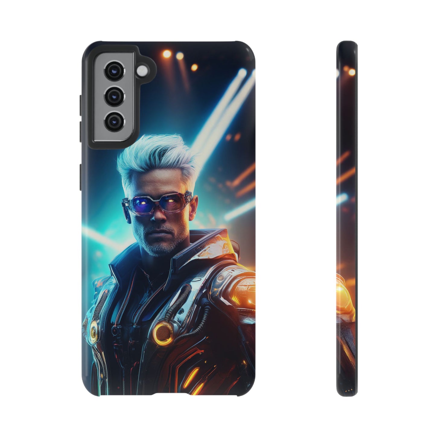 Futuristic Cyberpunk Male Cell Phone Case 013