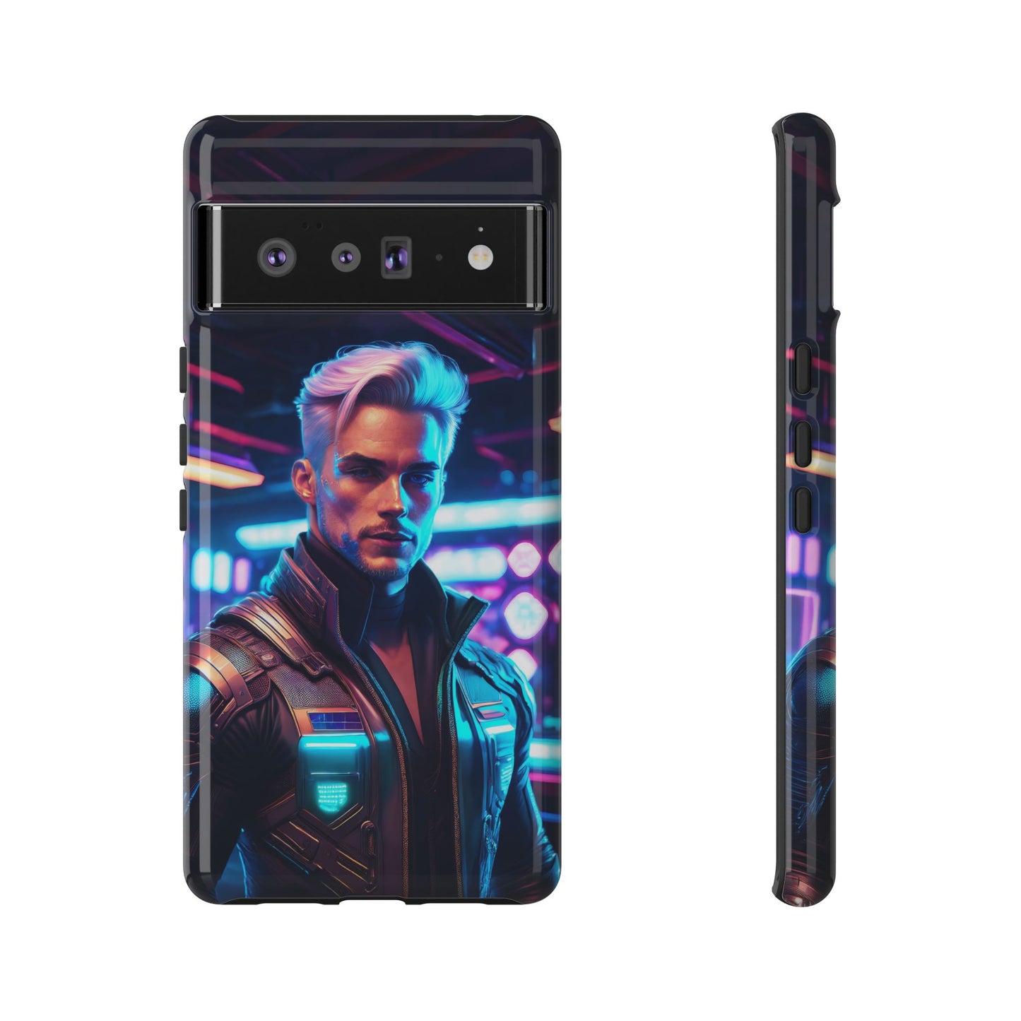 Futuristic Cyberpunk Male Cell Phone Case 008