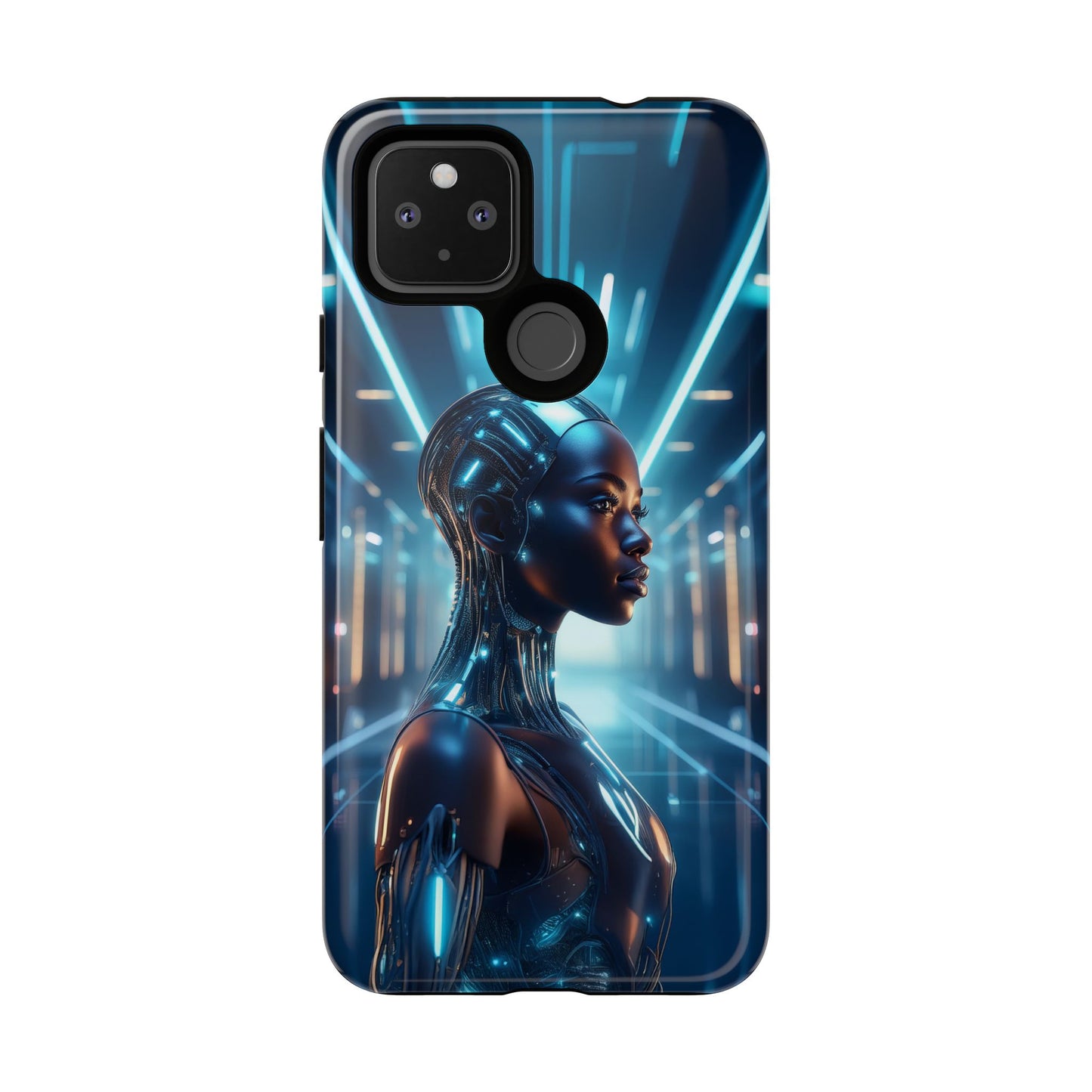 Futuristic Human Android Hybrid Cell Phone Case 003