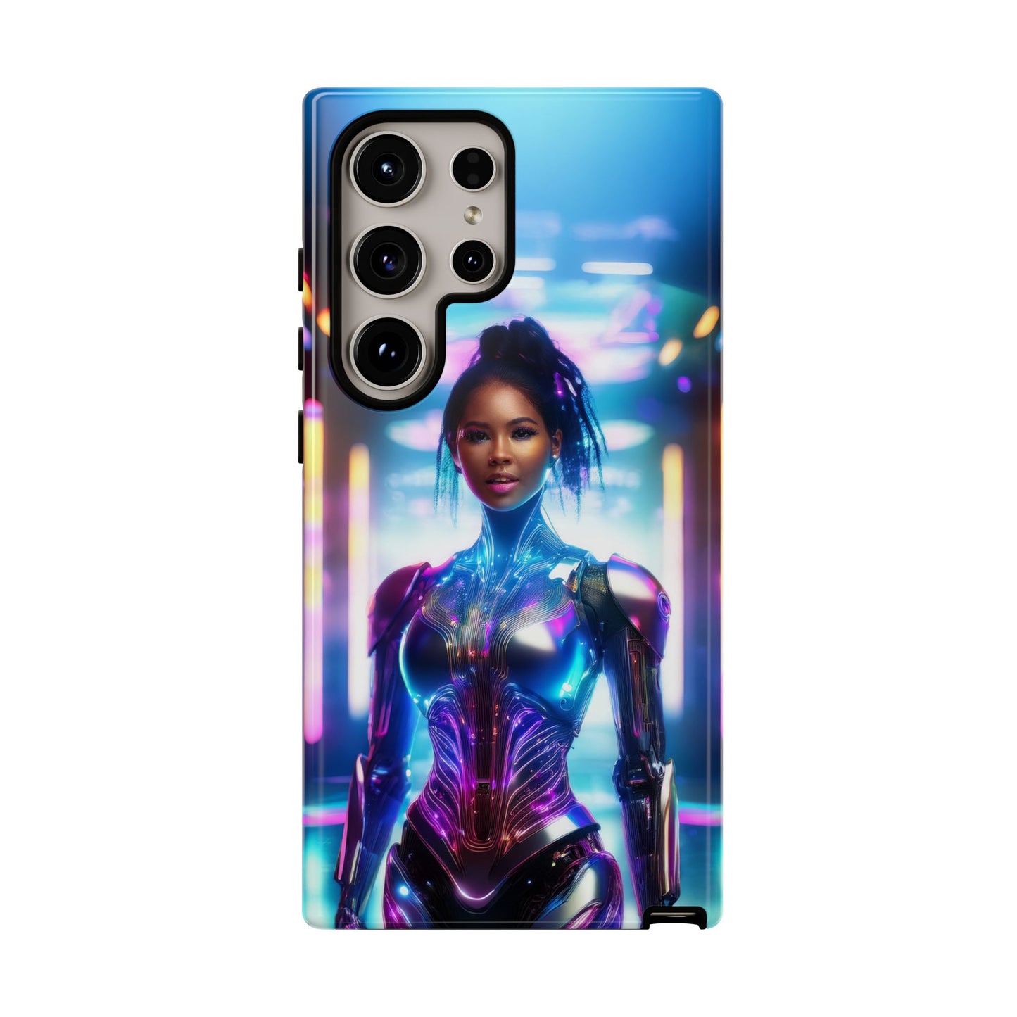 Futuristic Human Android Hybrid Cell Phone Case 009