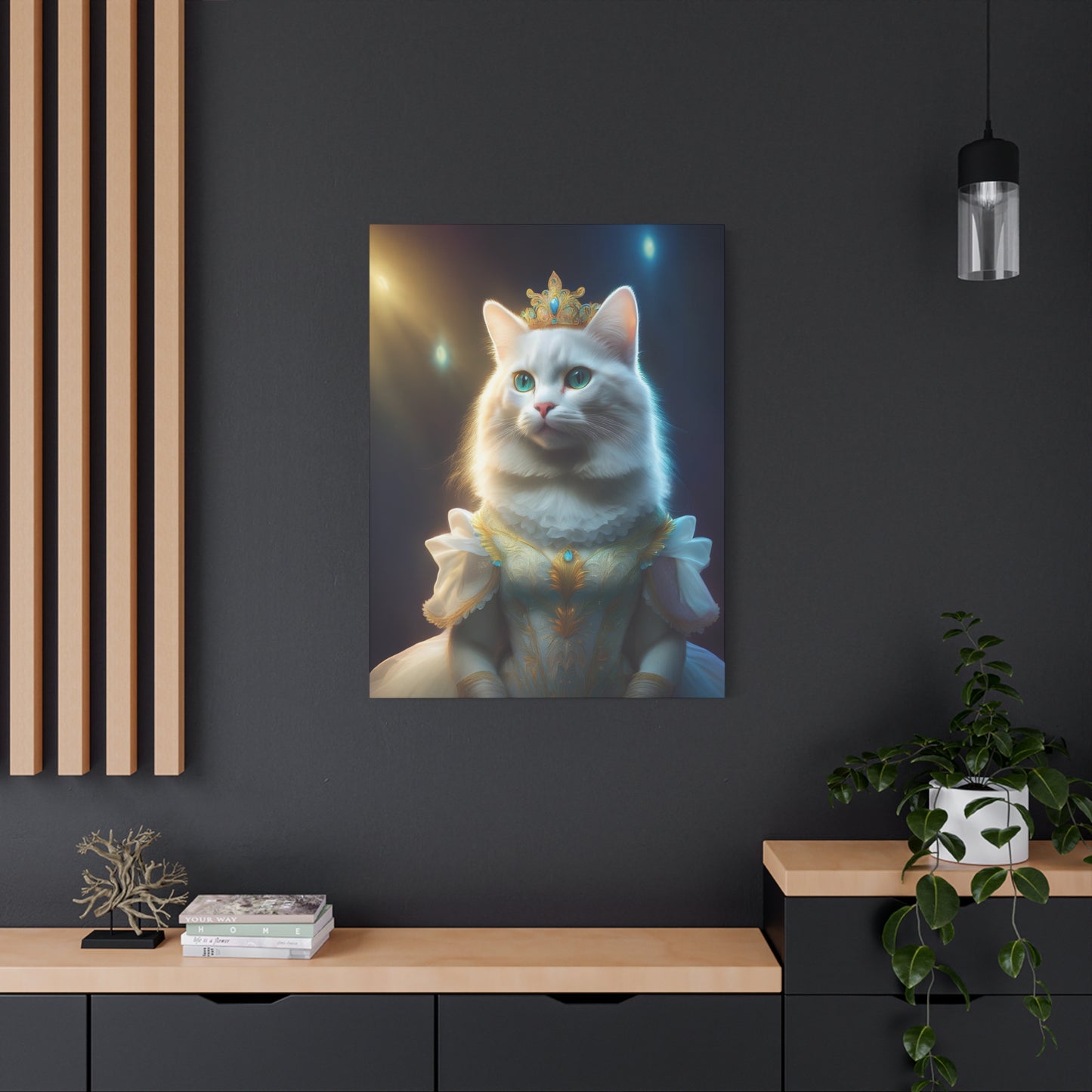 Meowgical Fairy Purrincess Canvas Art | Stretched Matte Wall Decor 004