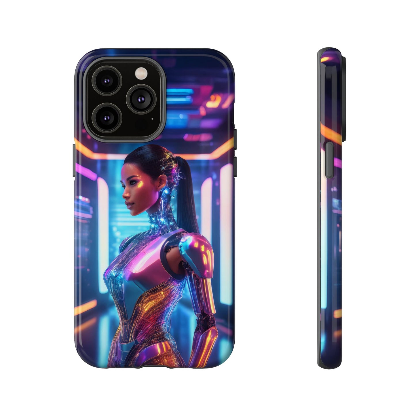 Futuristic Human Android Hybrid Cell Phone Case 016