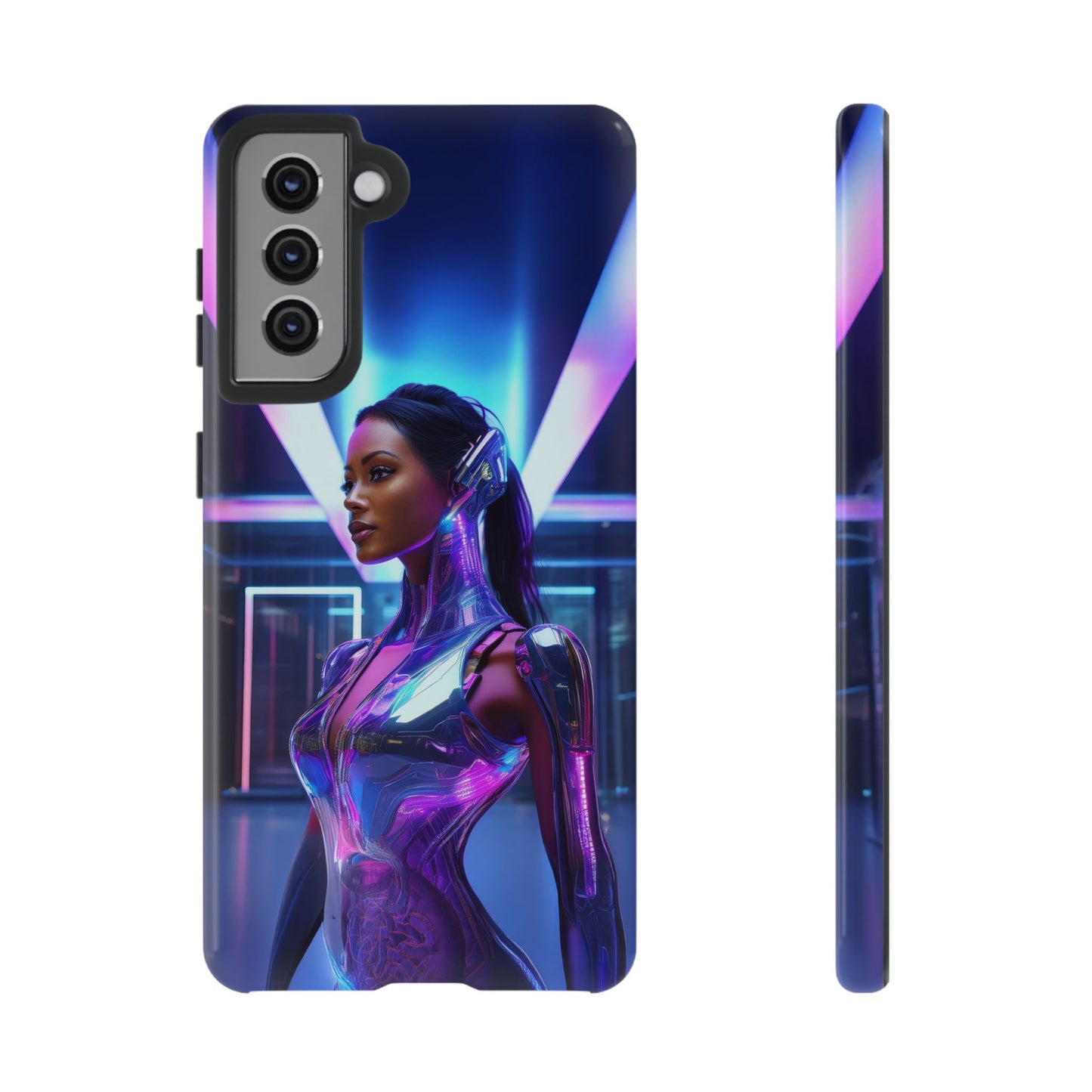 Futuristic Human Android Hybrid Cell Phone Case 017