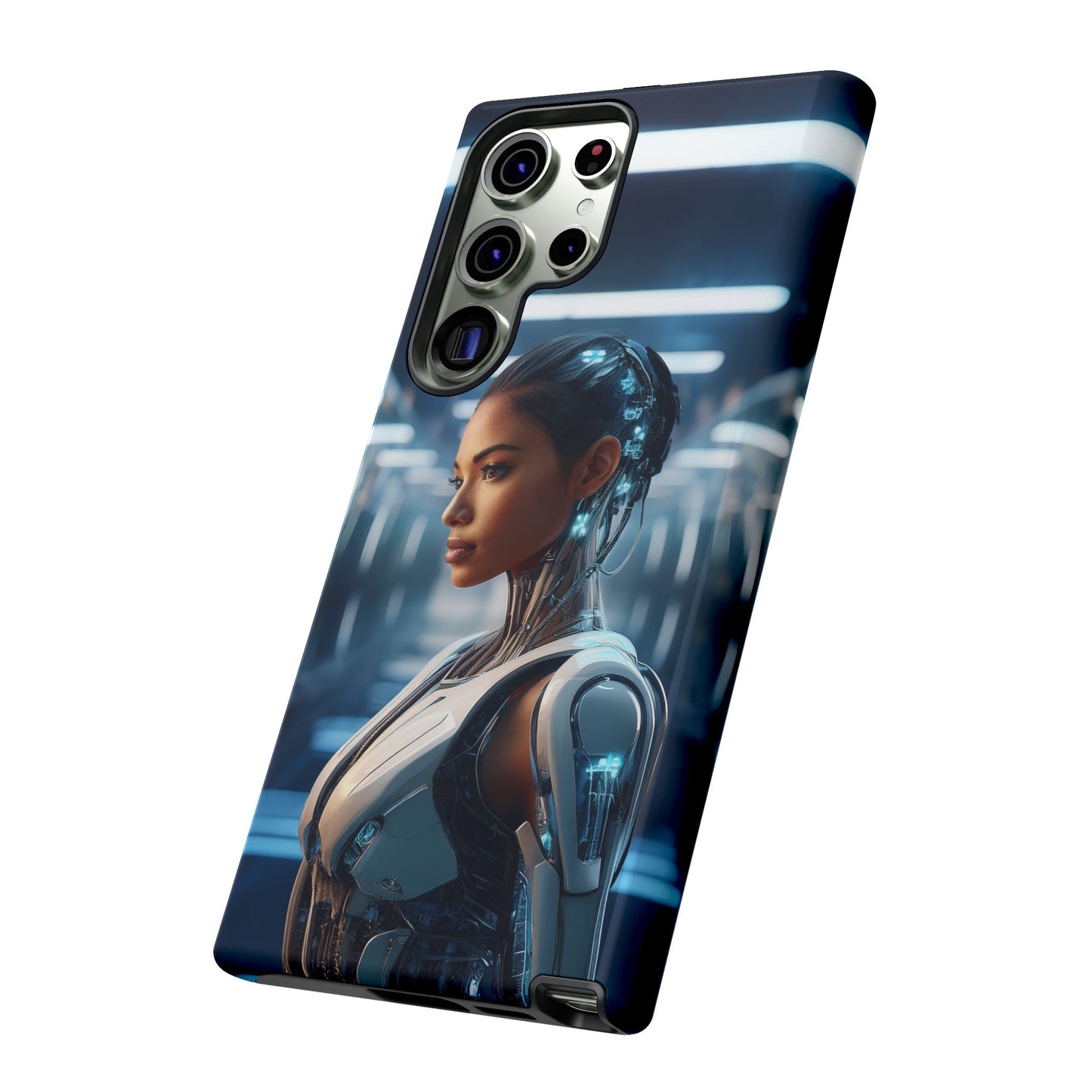 Futuristic Human Android Hybrid Cell Phone Case 002