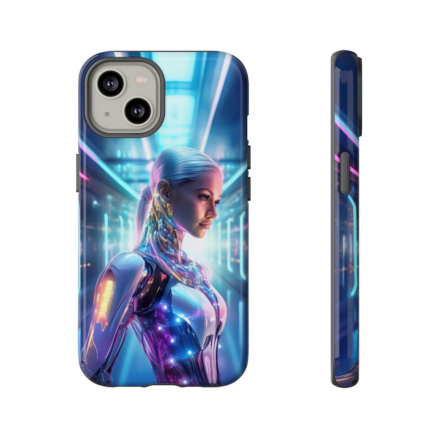 Futuristic Human Android Hybrid Cell Phone Case 015