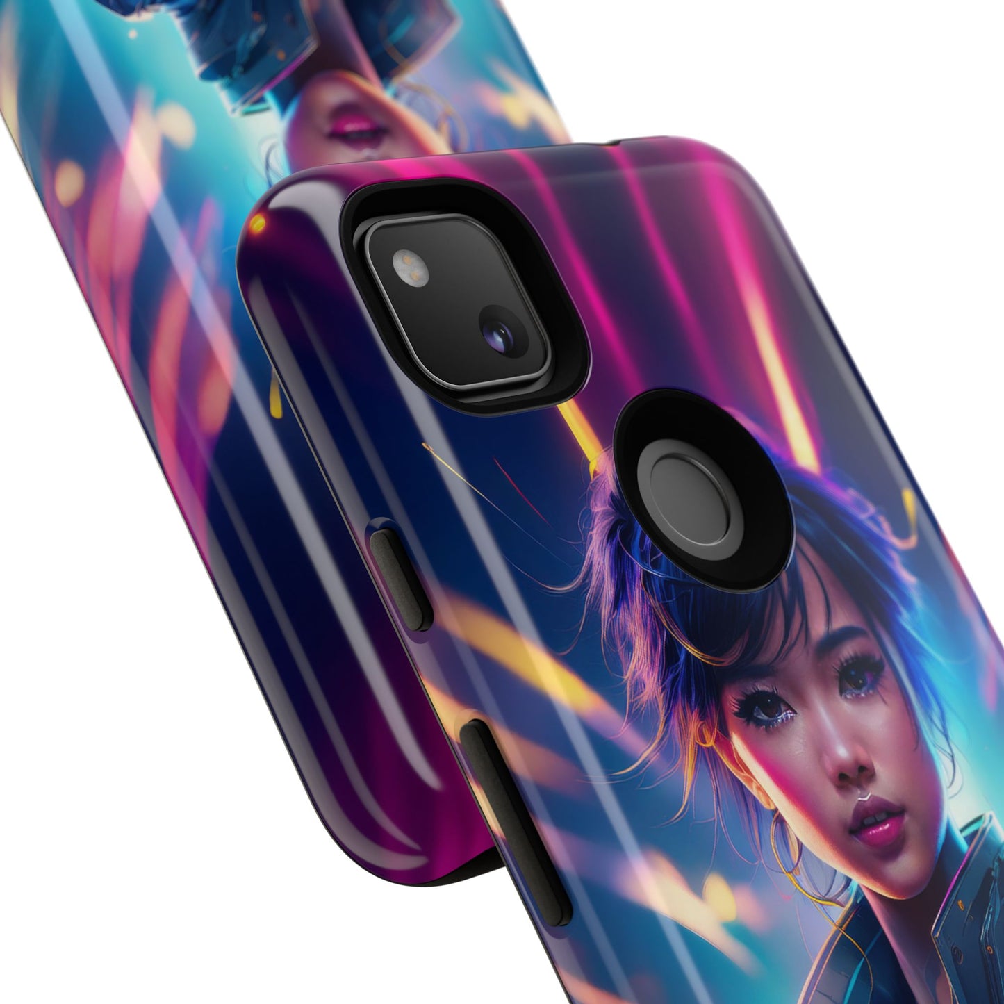 Futuristic Cyberpunk Female Cell Phone Case 024