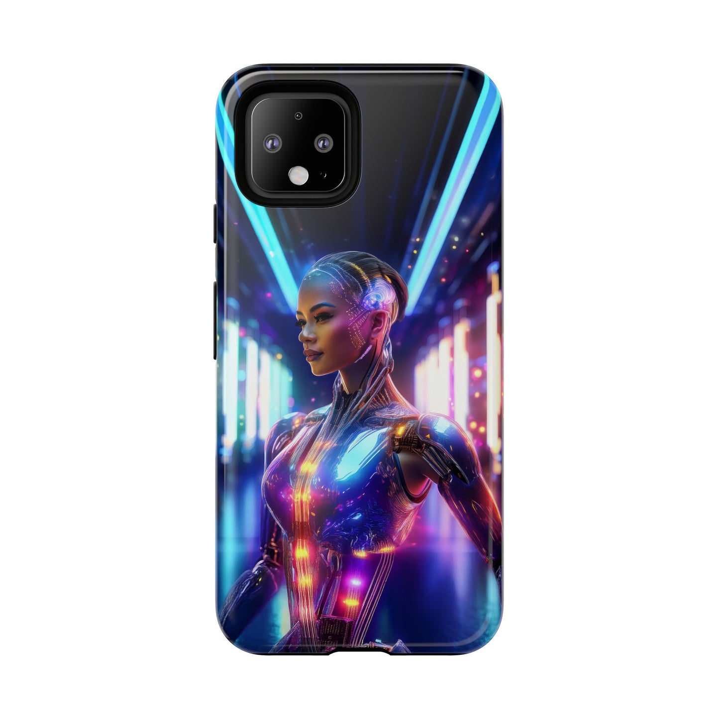 Futuristic Human Android Hybrid Cell Phone Case 010