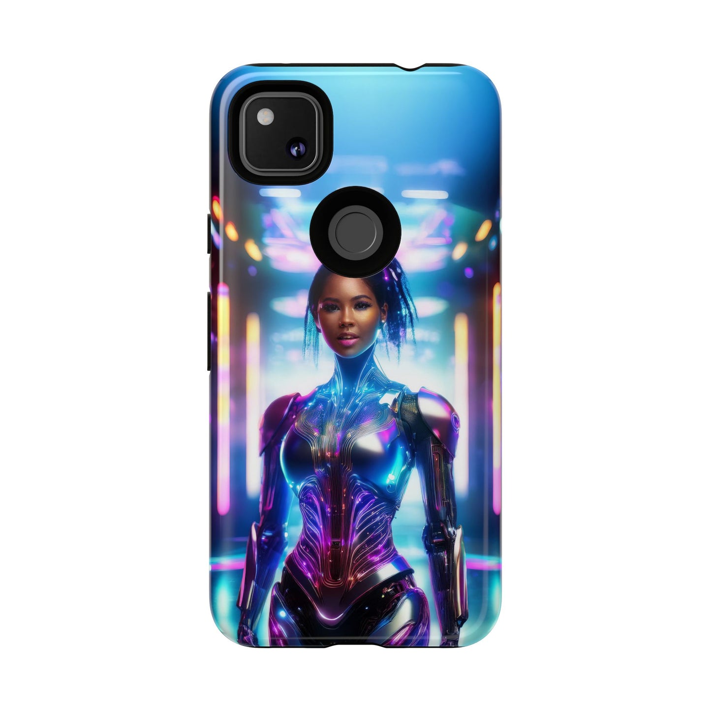 Futuristic Human Android Hybrid Cell Phone Case 009