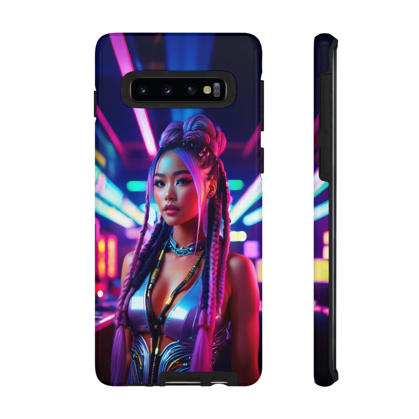 Futuristic Cyberpunk Female Cell Phone Case 008