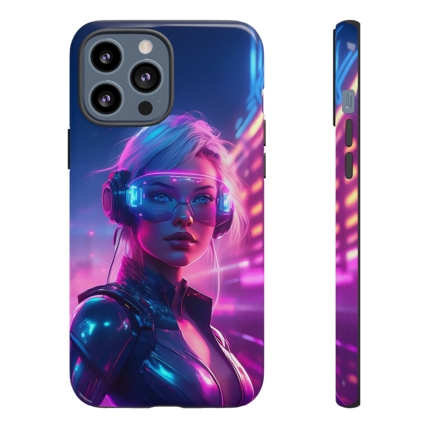 Futuristic Cyberpunk Female Cell Phone Case 029