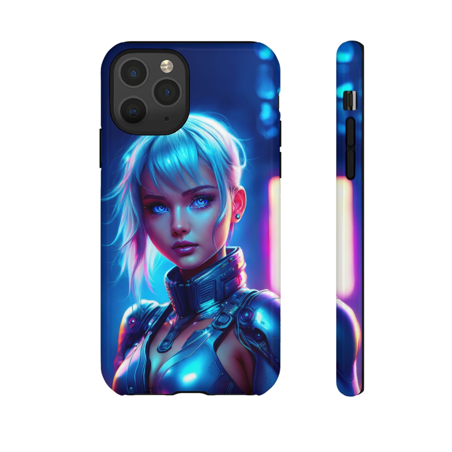 Futuristic Cyberpunk Female Cell Phone Case 013