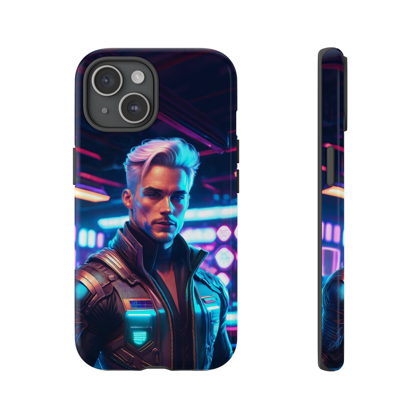 Futuristic Cyberpunk Male Cell Phone Case 008