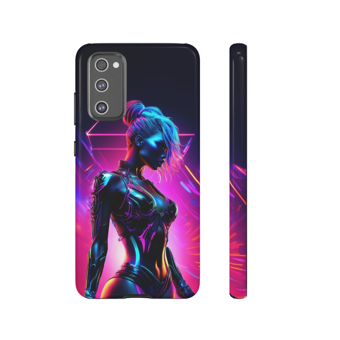 Futuristic Cyberpunk Female Cell Phone Case 017