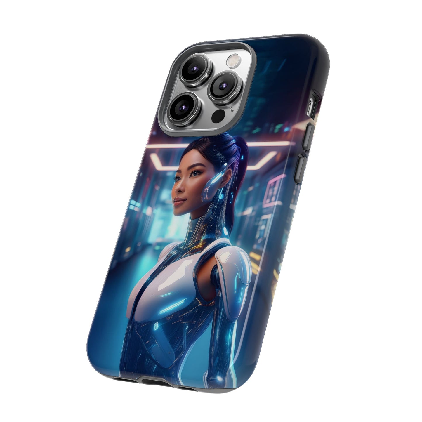 Futuristic Human Android Hybrid Cell Phone Case 005