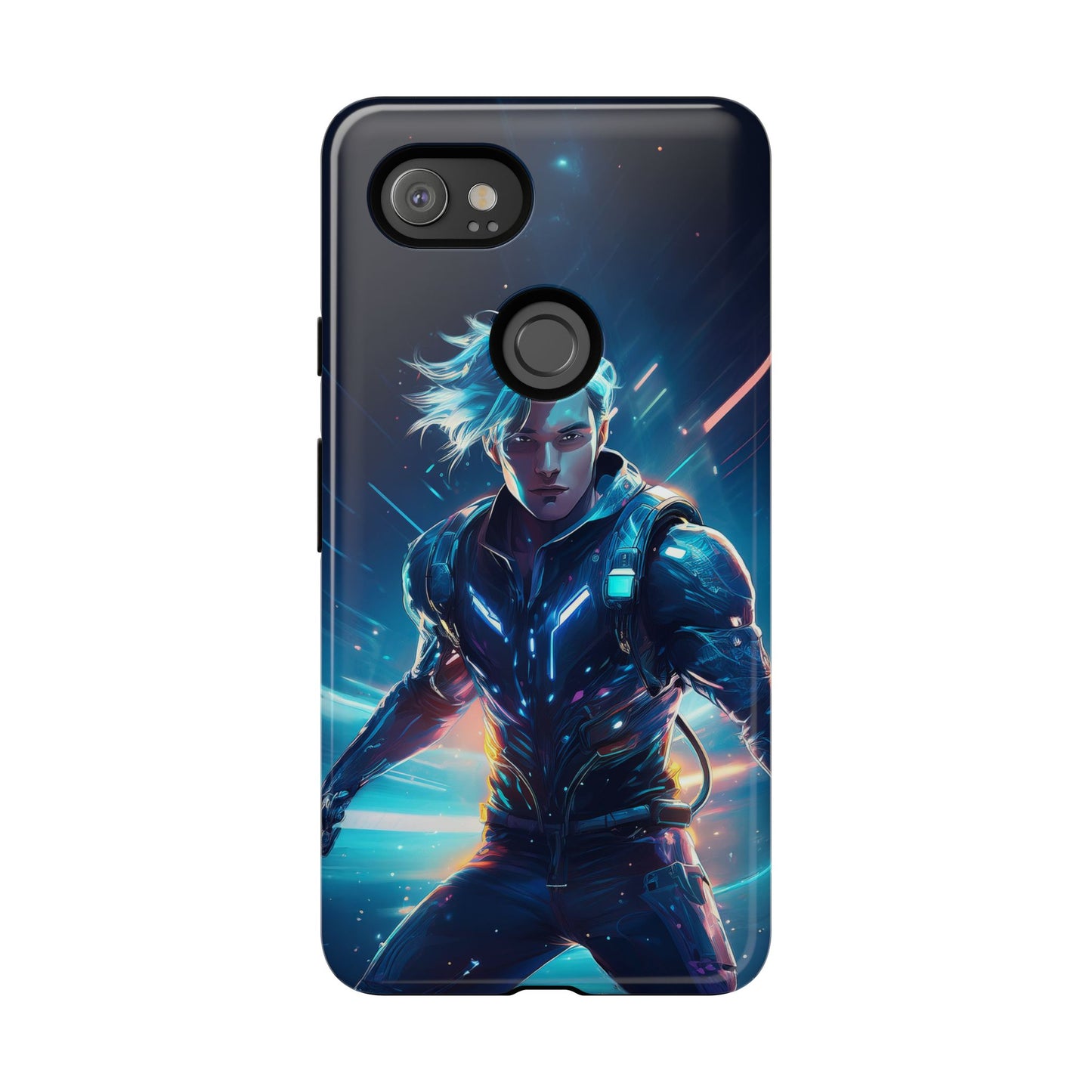 Futuristic Cyberpunk Male Cell Phone Case 024