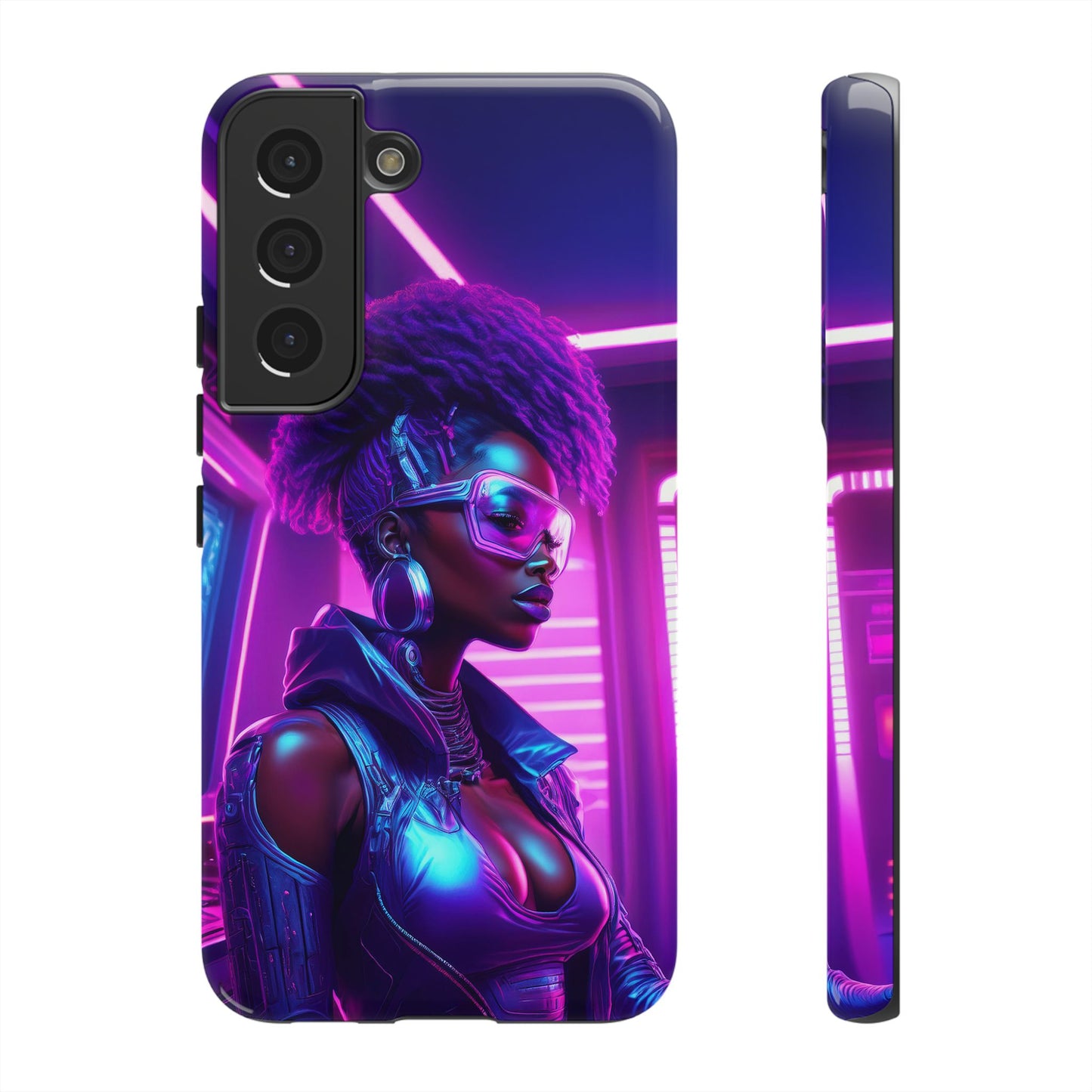 Futuristic Cyberpunk Female Cell Phone Case 004