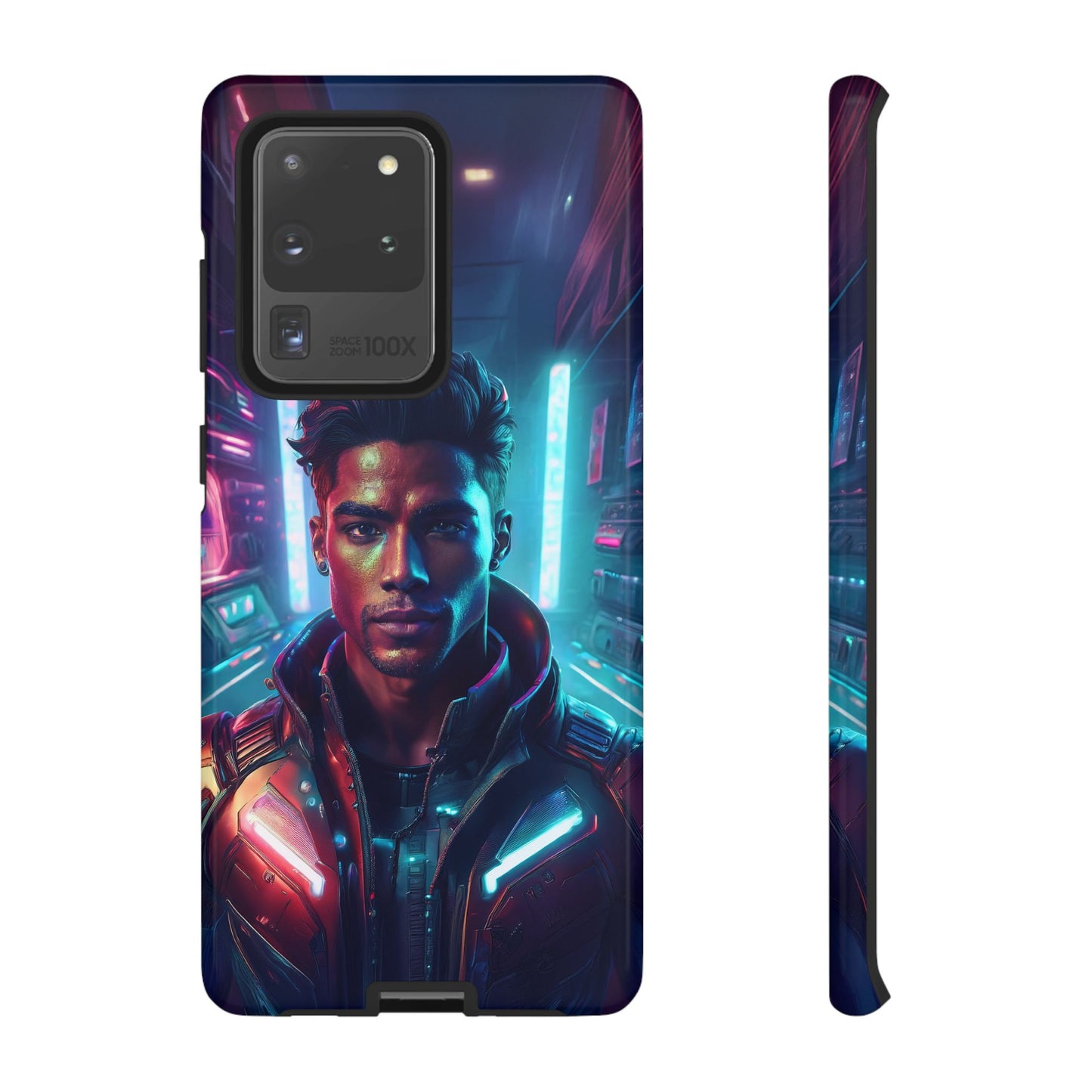 Futuristic Cyberpunk Male Cell Phone Case 007