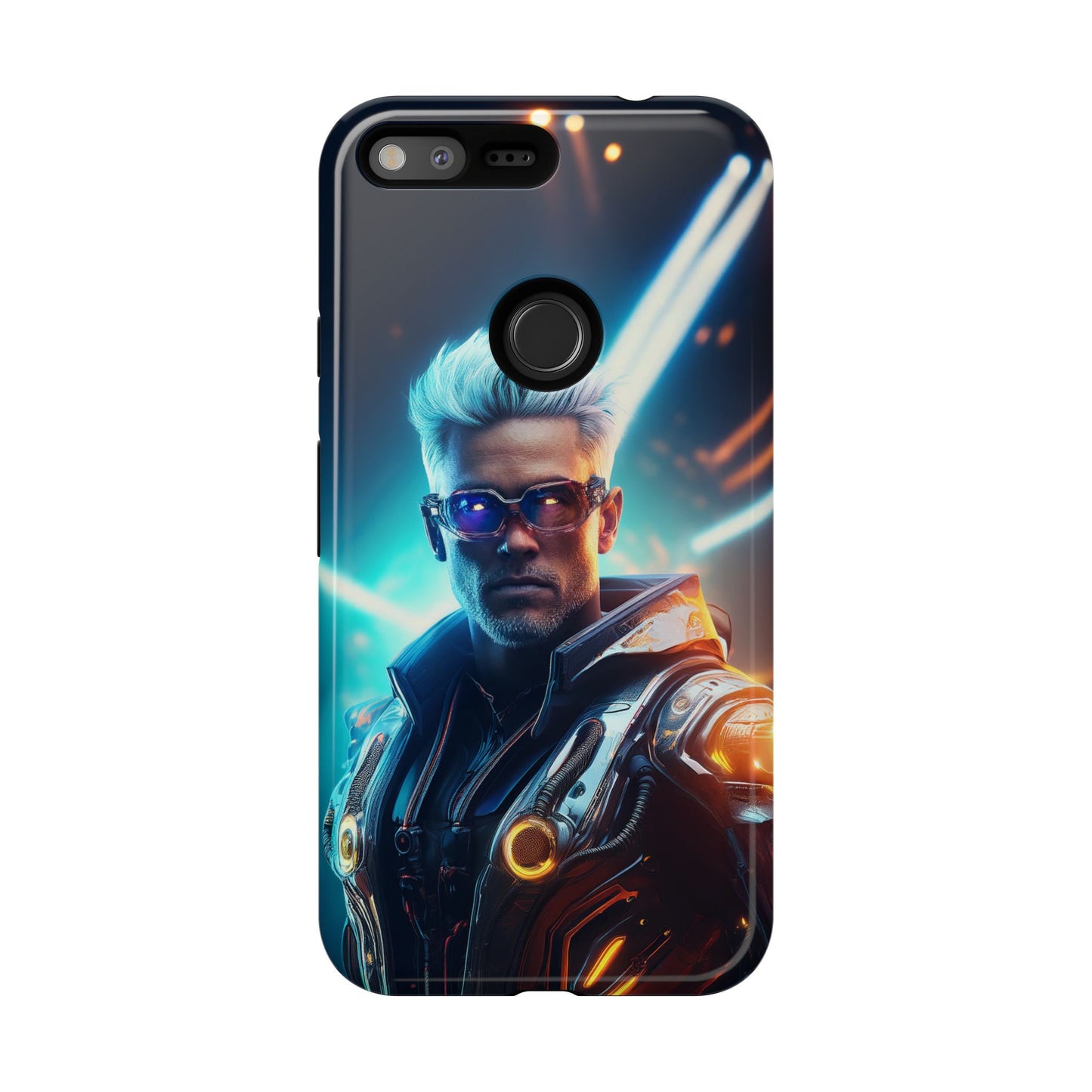 Futuristic Cyberpunk Male Cell Phone Case 013