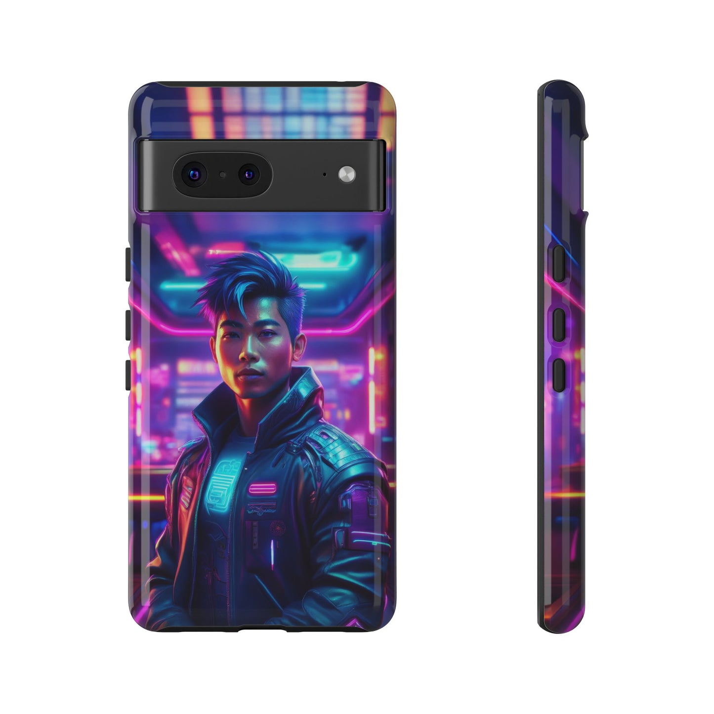 Futuristic Cyberpunk Male Cell Phone Case 012